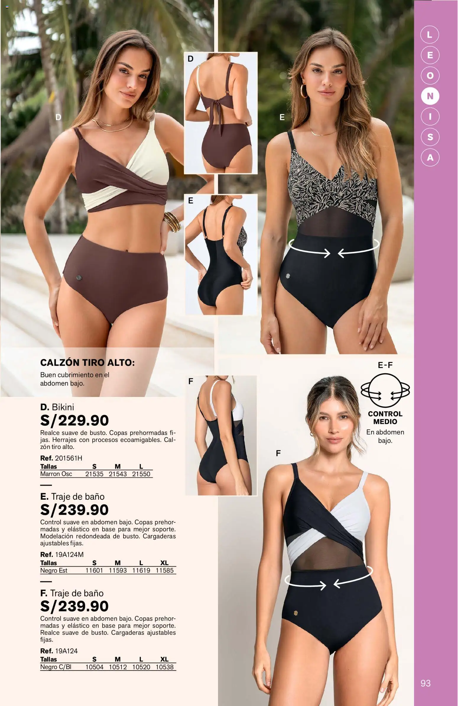 Catálogo Leonisa válido desde 04/08/2026 | Página: 93 | Productos: Baño, Traje de baño, Traje