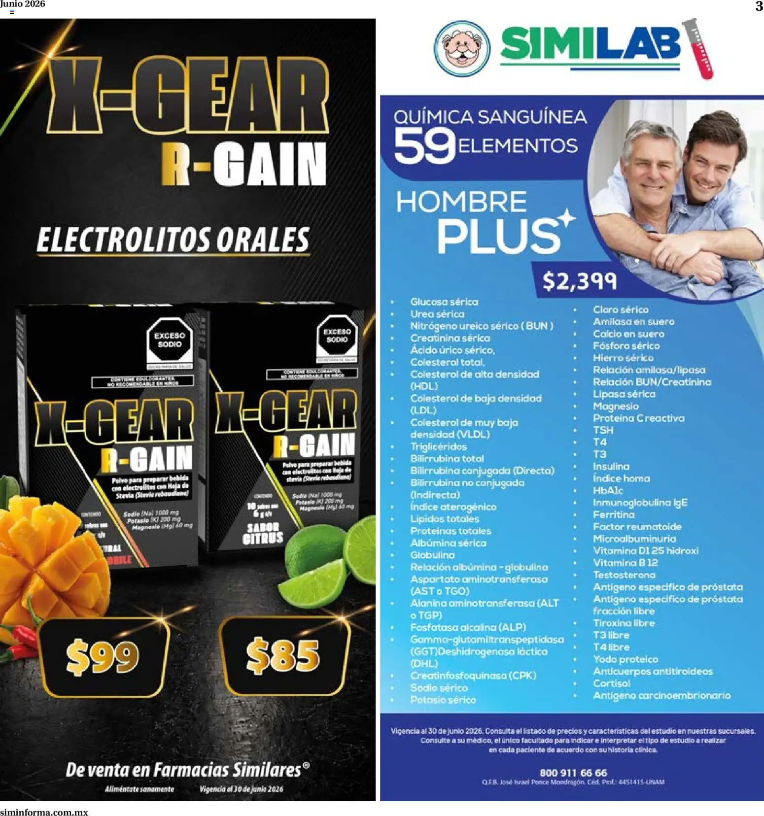 Nuevas ofertas de Farmacias Similares válidas en toda la República Mexicana desde el 01.06.2026. ¡Encuentra las mejores ofertas en Farmacias Similares catálogo! | Página: 3