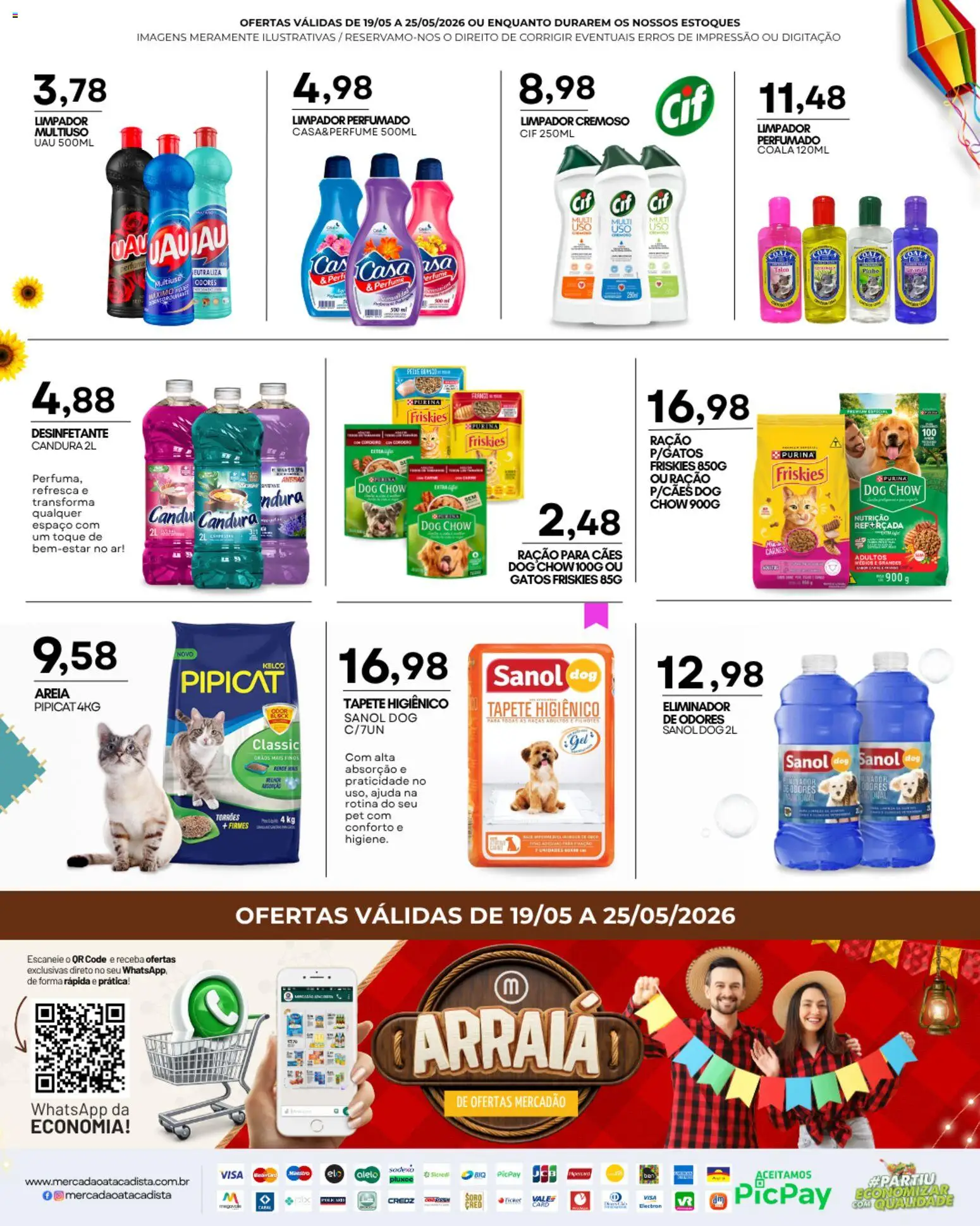 Mercadão Atacadista Folheto - válido de 19.05.2026 | Página: 13 | Produtos: Perfume, Tapete, Tapete higiênico, Desinfetante