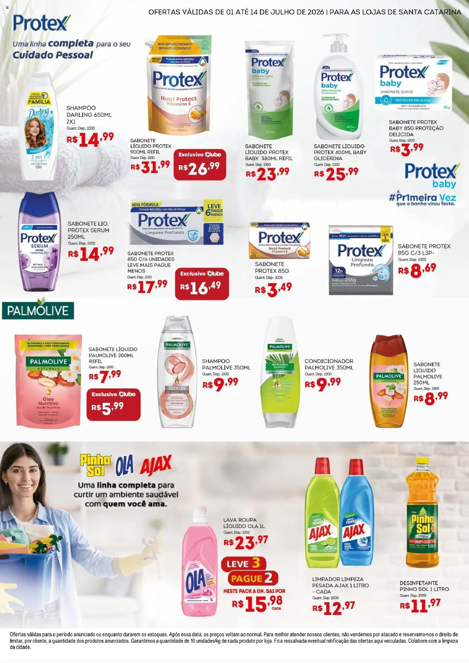 Bistek Supermercados Folheto - válido de 01/07/2026 | Página: 2 | Produtos: Óleo, Sabonete, Desinfetante, Sabonete líquido