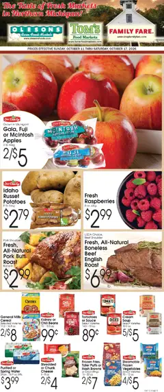 Preview of Family Fare weekly ads valid from 10/11/2026