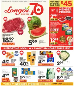 Preview of Longo's weekly flyer / circulaire from shop Longo's valid from Aug 6, 2026