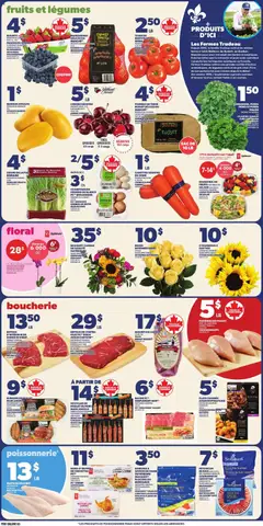 Preview of Provigo weekly flyer / circulaire from shop Provigo valid from Jul 16, 2026 | Page: 4 | Products: Carrot, Flakes, PC, Potatoes