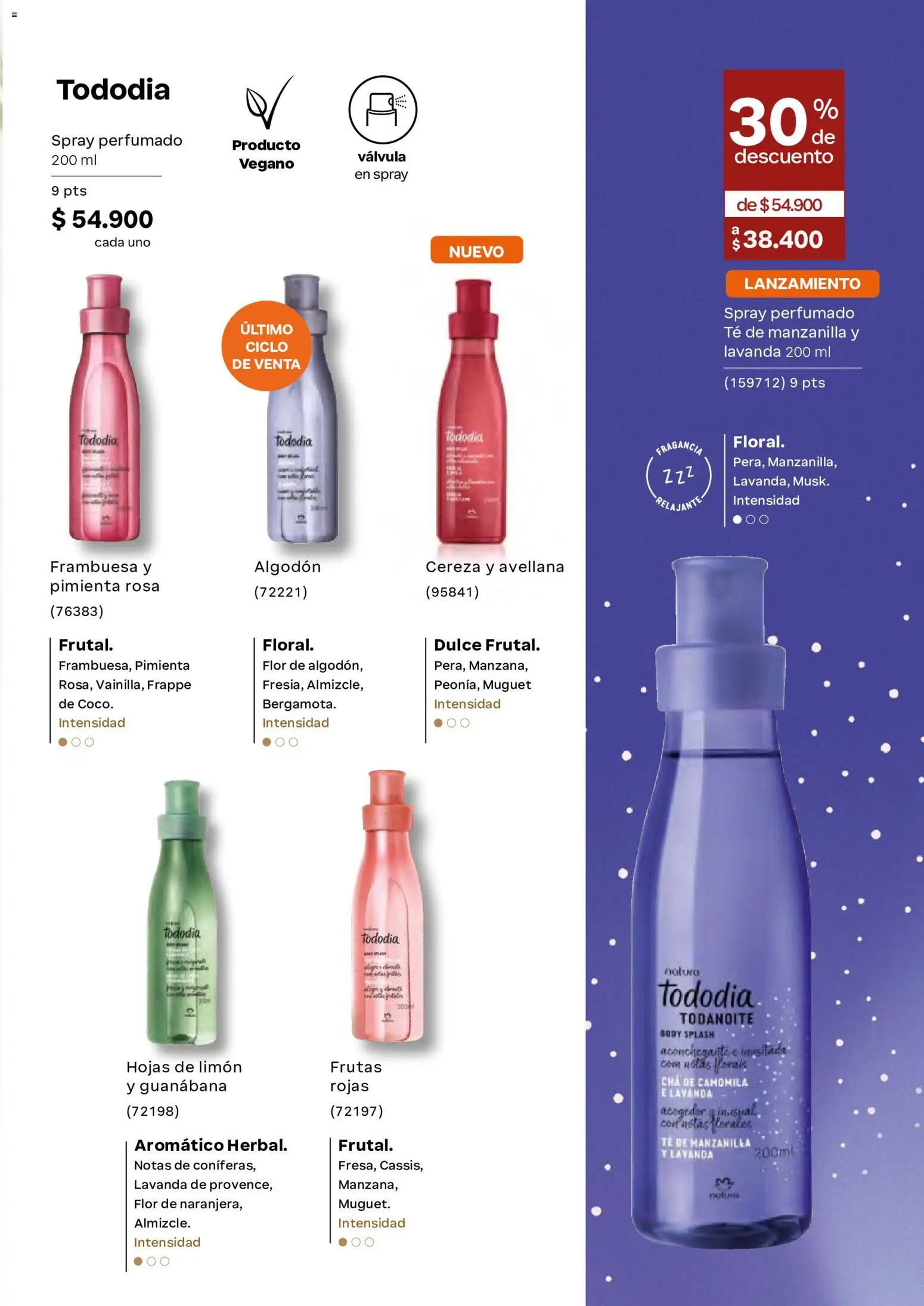 Natura revista - valida desde el 29.04.2026 | Página: 62 | Productos: Pimienta, Té, Body, Fragancia