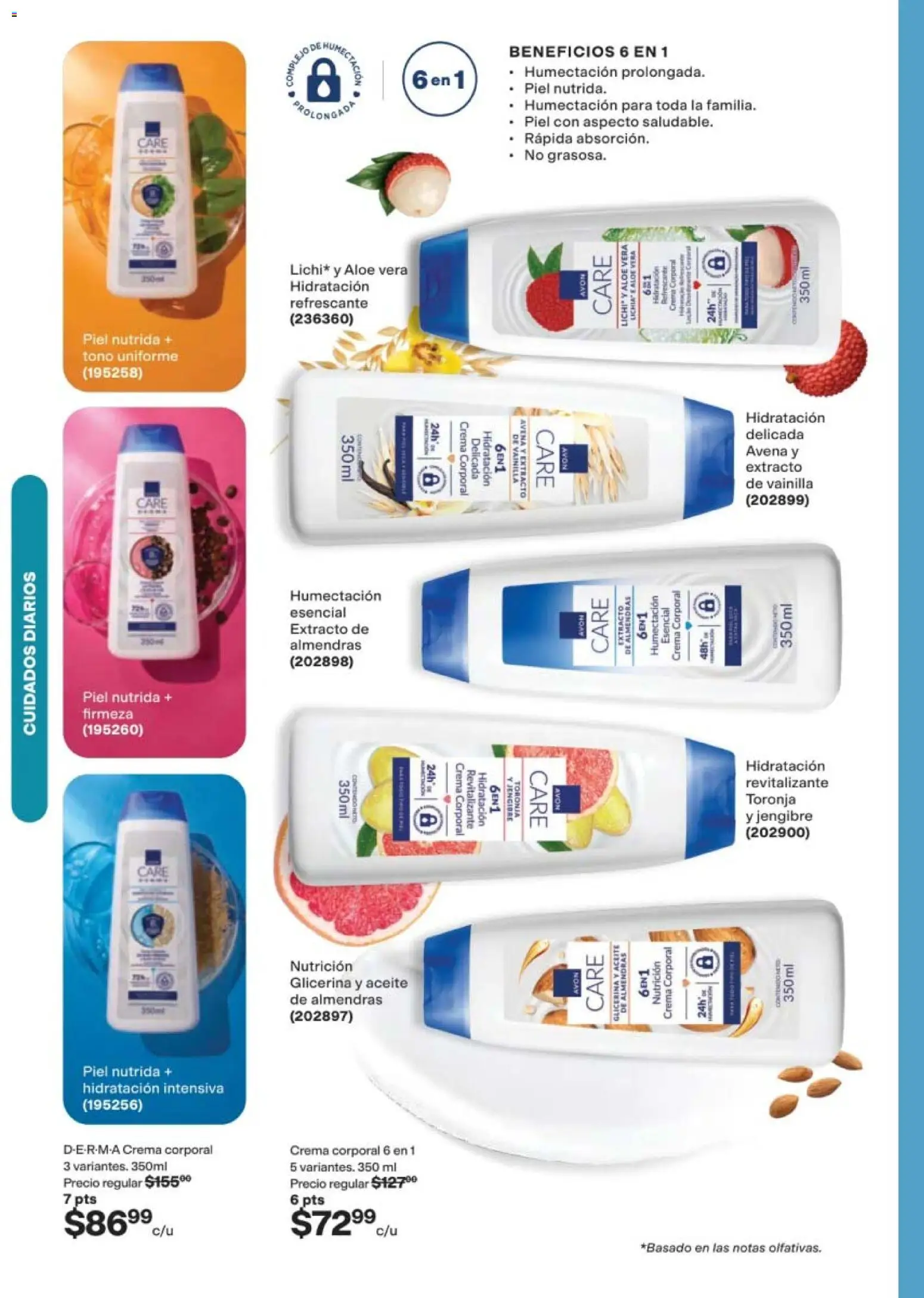 Nuevas ofertas de AVON válidas en toda la República Mexicana desde el 11/09/2026. ¡Encuentra las mejores ofertas en AVON campaña 14 2026! | Página: 134 | Productos: Almendras, Crema, Aloe Vera, Jengibre