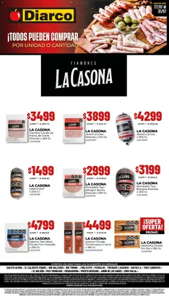 Vista previa Diarco - Especial La Casona válido desde el 27/07/2026