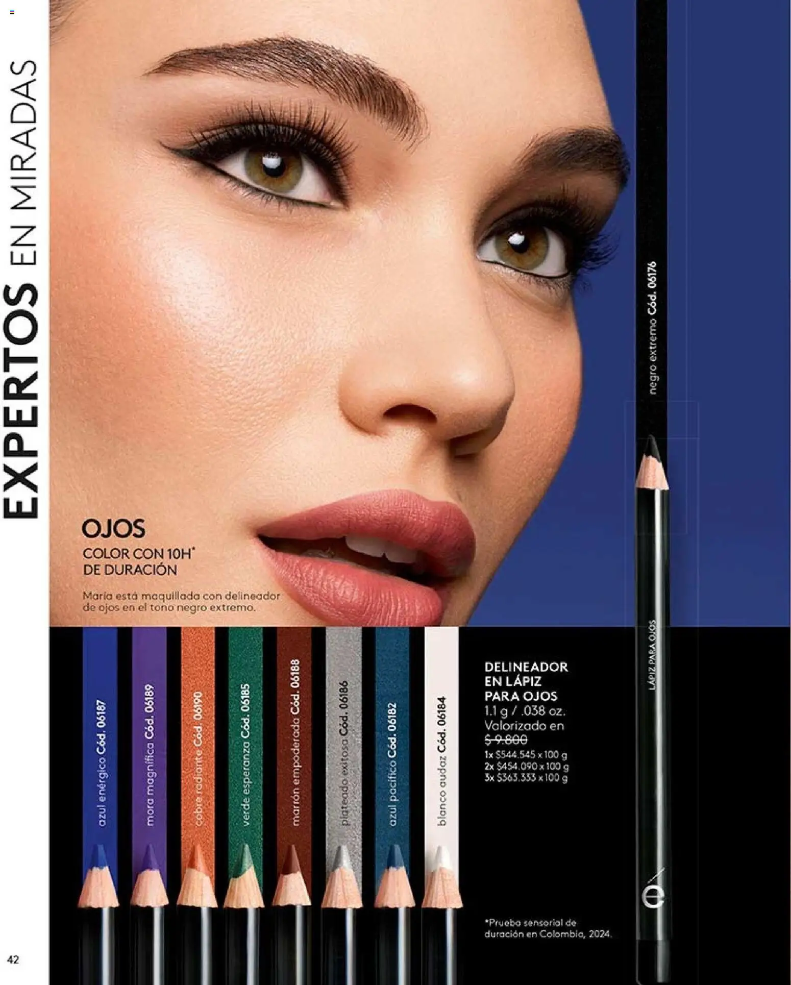 Catálogo Ésika Campaña 12 │ válido desde el 06.07.2026 | Página: 42 | Productos: Delineador de ojos, Delineador