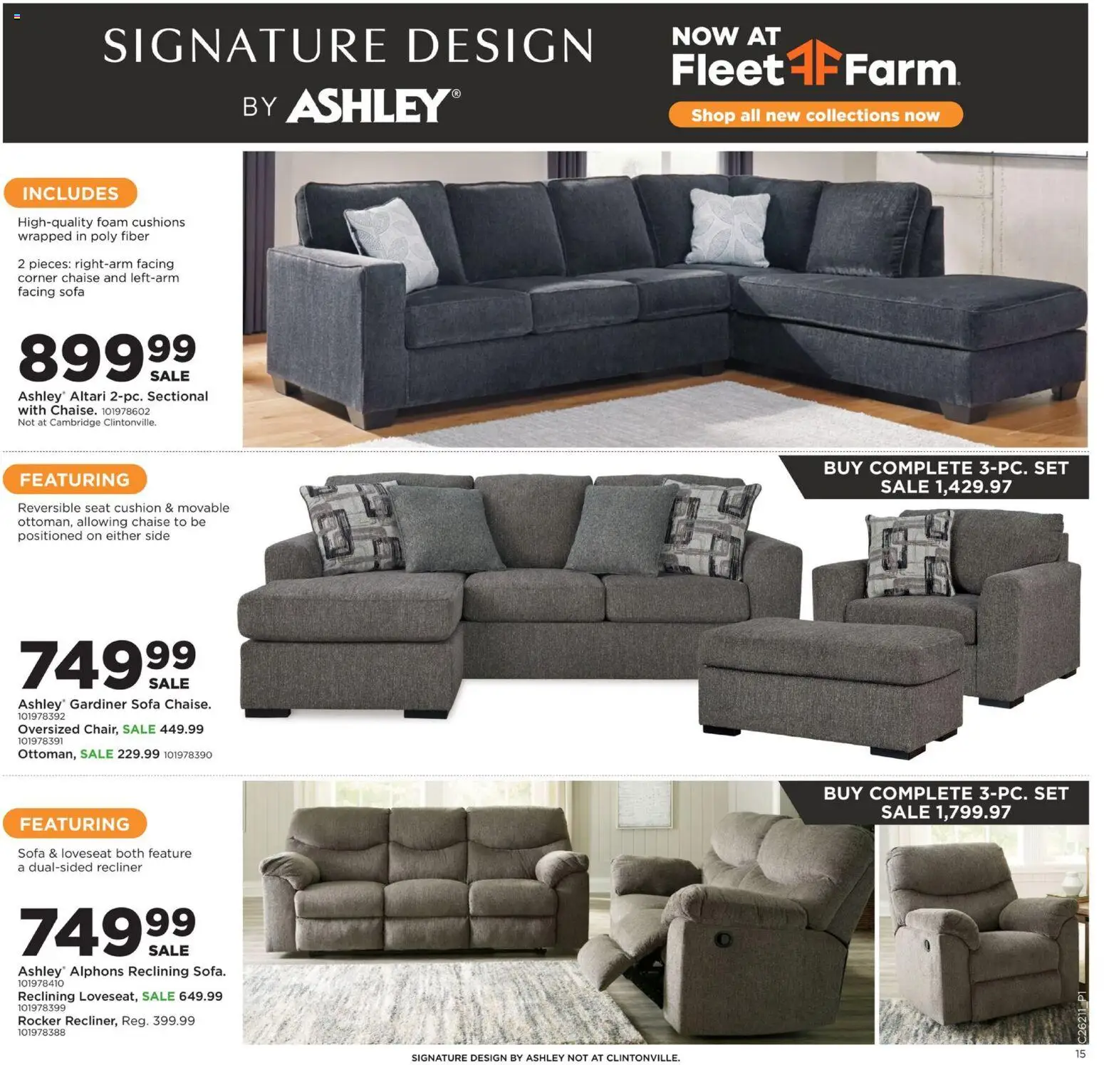 Mills Fleet Farm Weekly Ad - valid from 18.05.2026 | Page: 18 | Products: Sofa, Loveseat, Recliner, Sectional