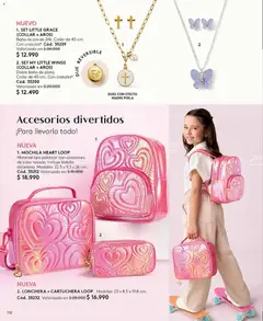 Catálogo Ésika Campaña 13 válido desde el 25.07.2026 | Página: 112 | Productos: Lonchera, Baño, Dije, Mochila