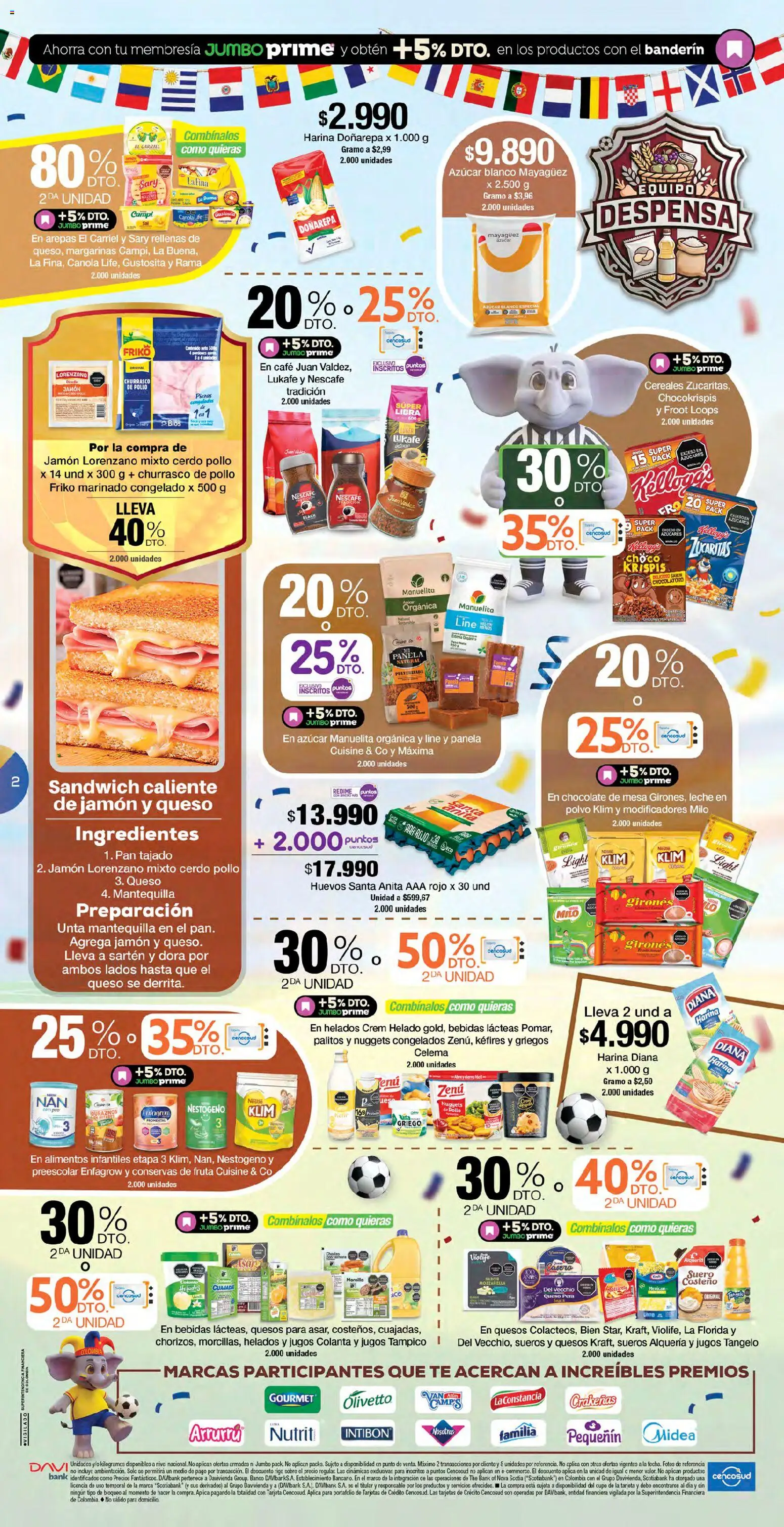 Jumbo revista - valida desde el 17.04.2026 | Página: 2 | Productos: Banco, Polvo, Panela, Queso