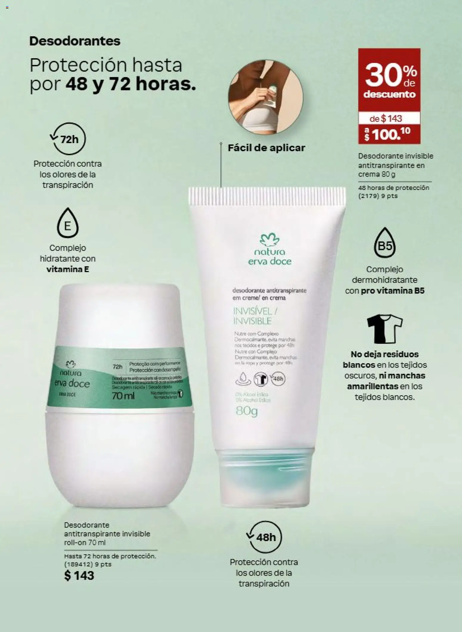 Nuevas ofertas de Natura válidas en toda la República Mexicana desde el 31/07/2026. ¡Encuentra las mejores ofertas en Natura campaña 12 2026! | Página: 147 | Productos: Desodorante, Antitranspirante, Crema, Ropa