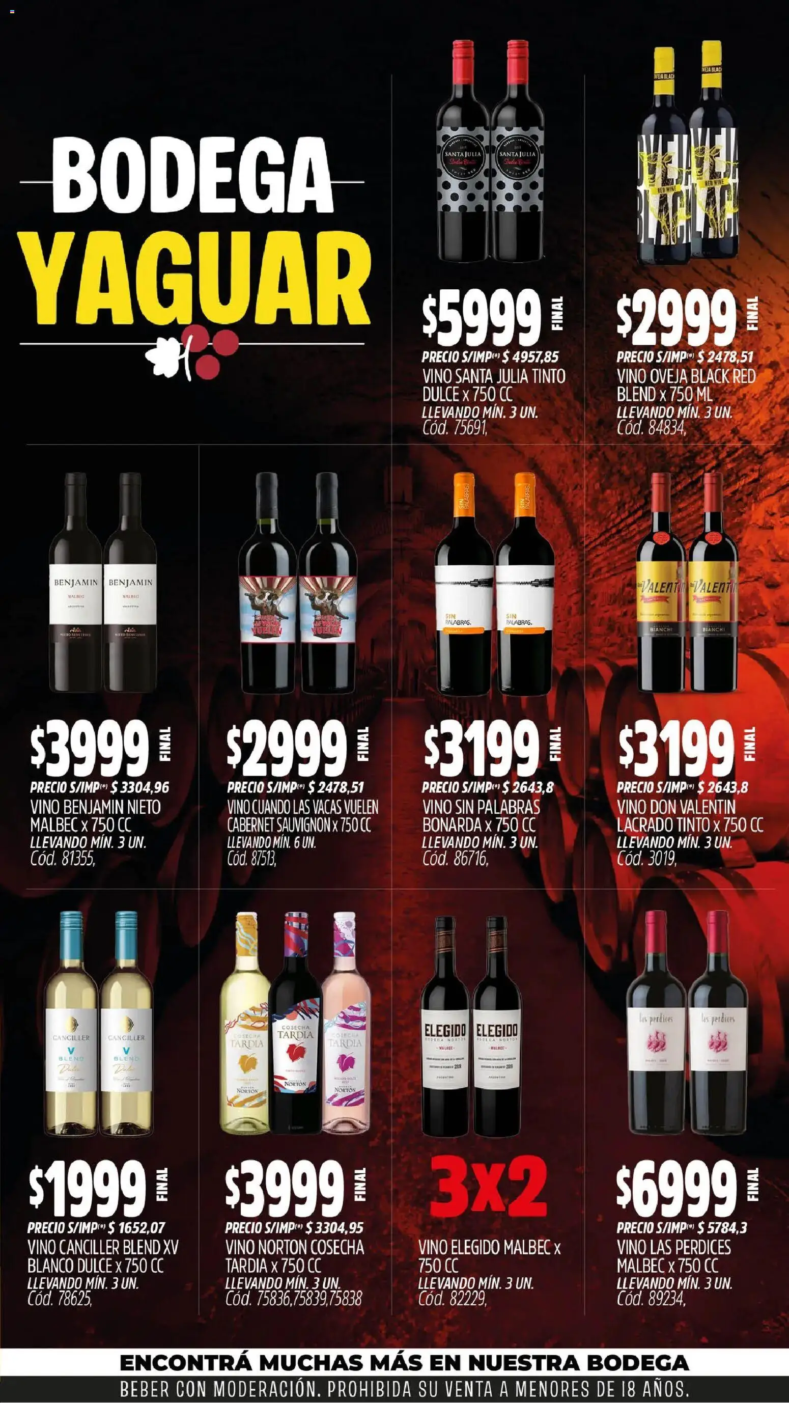 Yaguar - Oferta Semanal Mendoza │ válido desde el 31/08/2026 | Página: 6 | Productos: Dulce, Vino