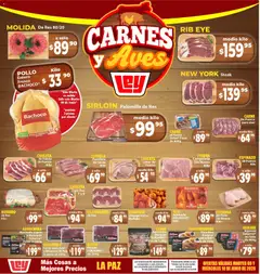 Vista previa de Casa Ley folleto Carnes y Aves La Paz, nuevo folleto de la tienda, válido en México a partir del 09.06.2026