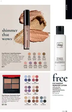 Preview of Avon Brochure Campaign from shop Avon valid from Jul 2, 2026 | Page: 55 | Products: Cream, Mascara, Makeup remover, Eye makeup remover