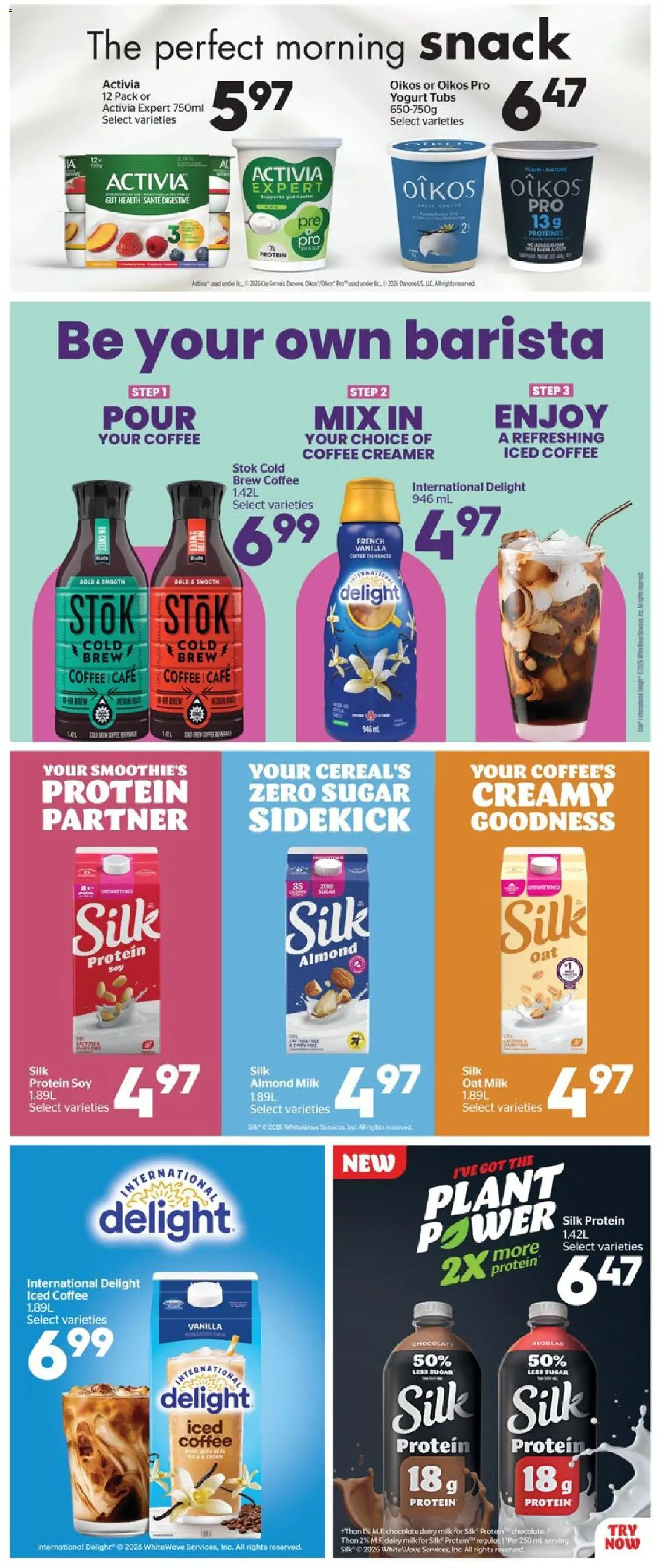 Calgary Co-op flyer valid from Jul 23, 2026 | Page: 9 | Products: Milk, Yogurt, Coffee, Chocolate