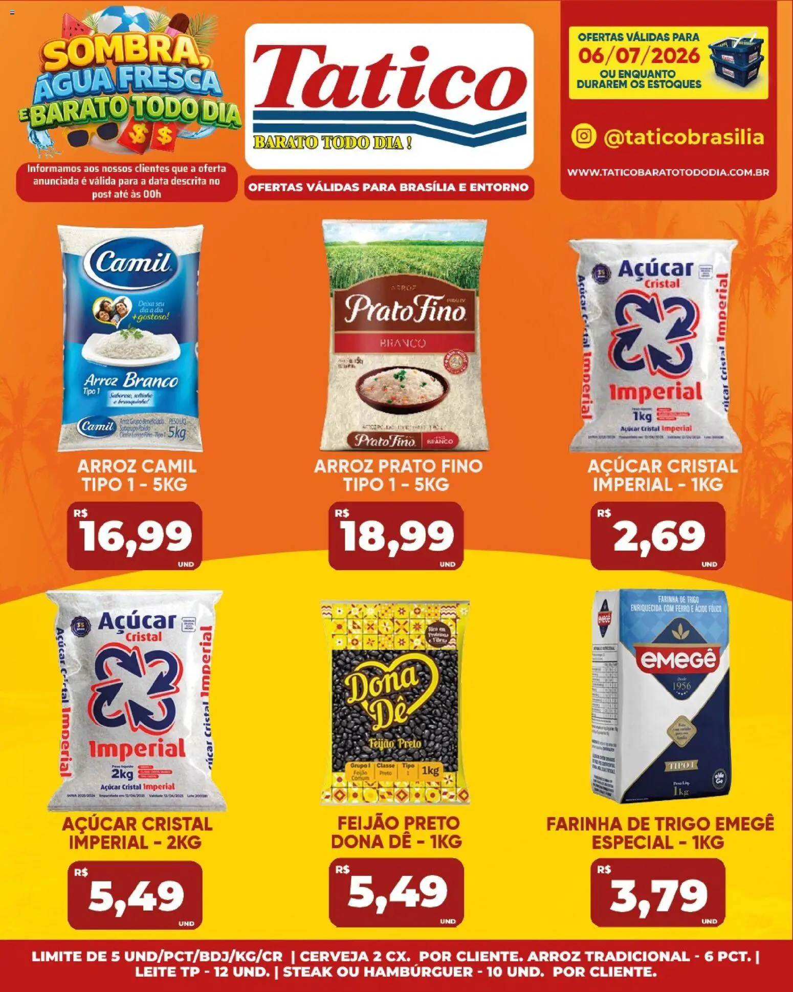 Tatico Folheto - válido de 06/07/2026 | Página: 15 | Produtos: Ferro, Café, Arroz, Hambúrguer