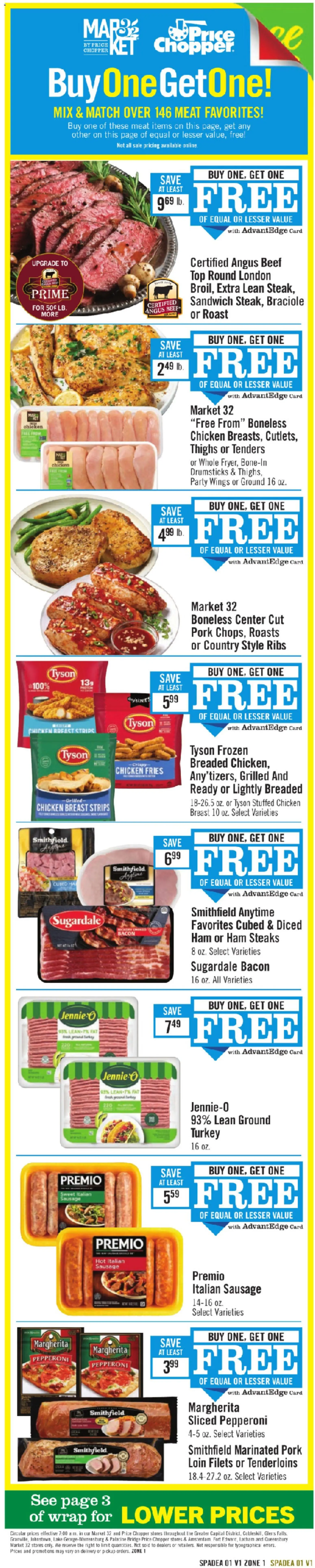 Price Chopper - Weekly Ad - valid from 09/27/2026 | Page: 7 | Products: Meat, Chicken, Beef, Bacon