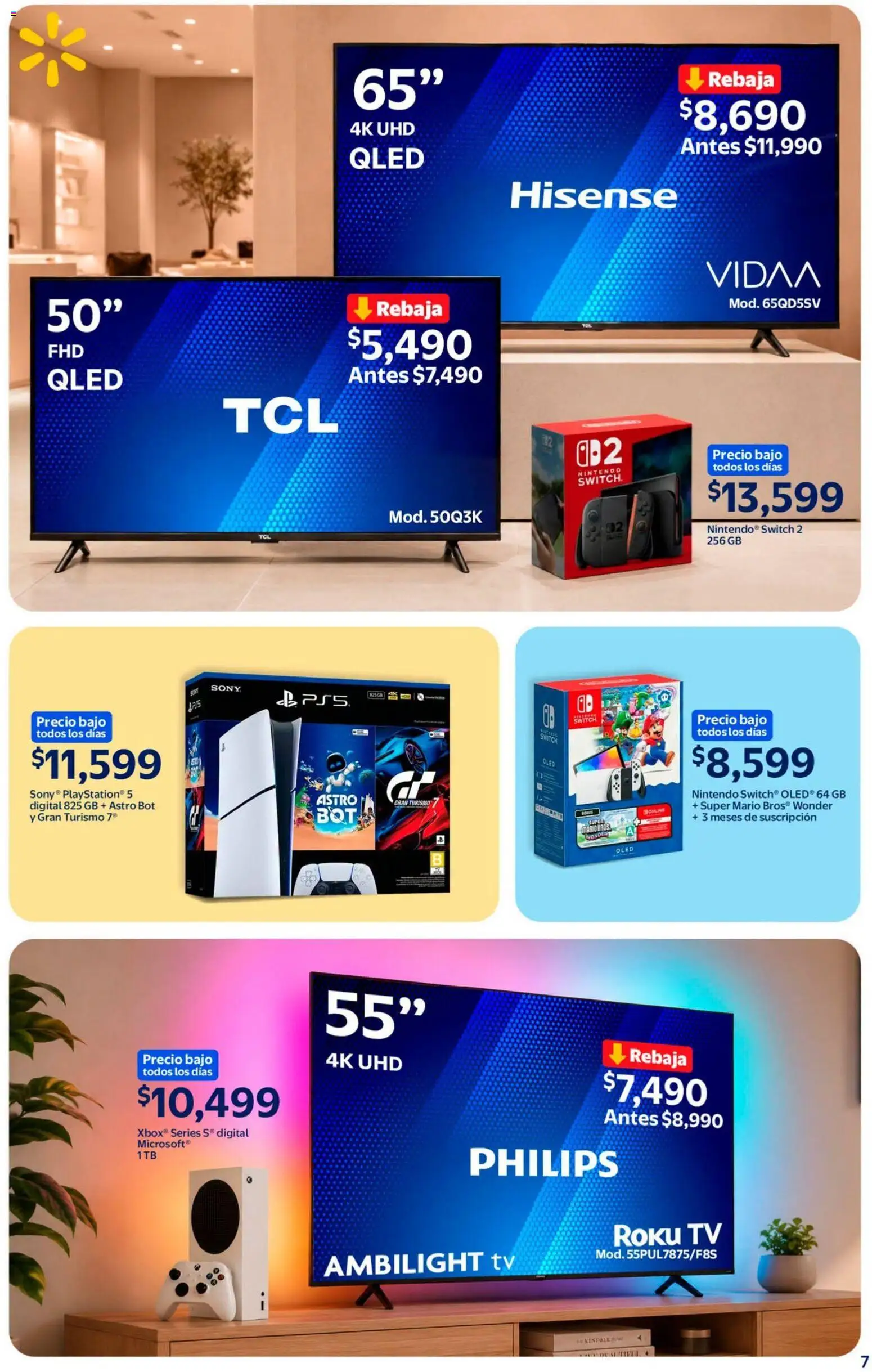 Nuevas ofertas de Walmart válidas en toda la República Mexicana desde el 22/07/2026. ¡Encuentra las mejores ofertas en Walmart folleto Precios bajos todos los días! | Página: 7
