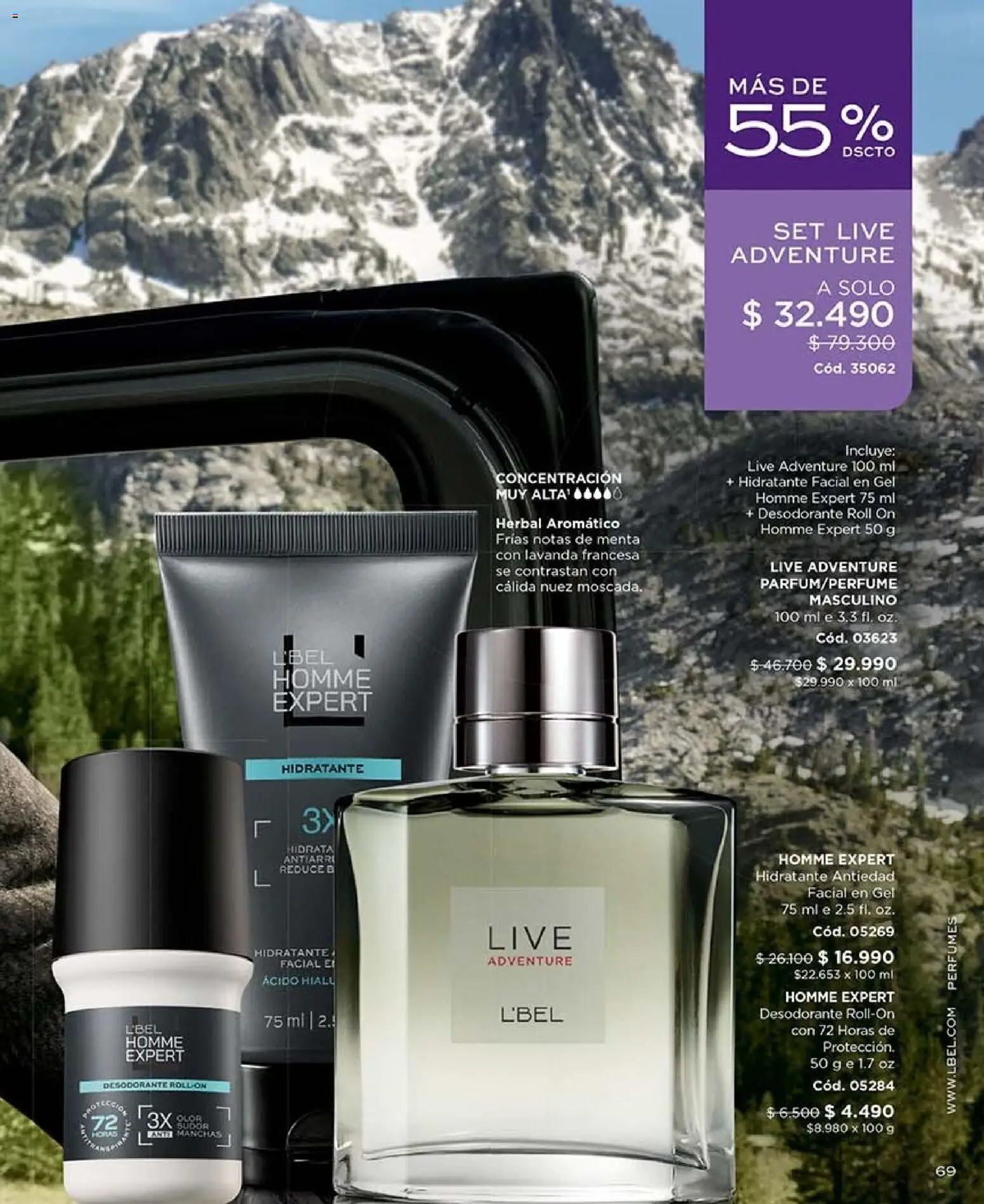 Catálogo L'Bel Campaña 16 │ válido desde el 28.09.2026 | Página: 69 | Productos: Perfumes, Nuez, Desodorante