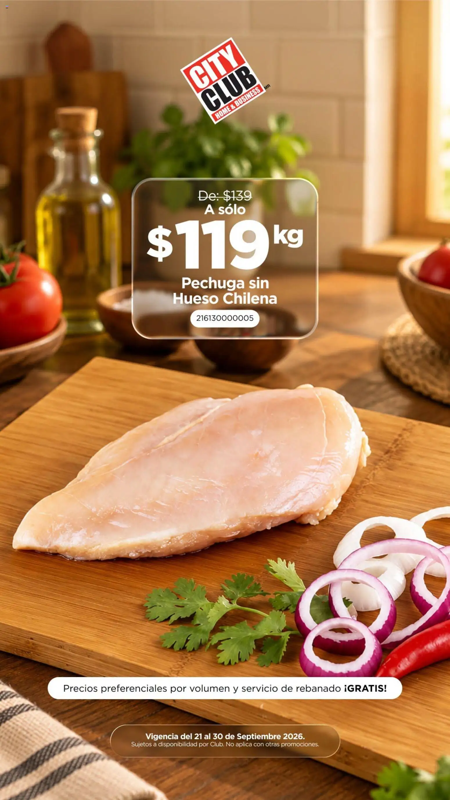 Nuevas ofertas de City Club válidas en toda la República Mexicana desde el 21/09/2026. ¡Encuentra las mejores ofertas en City Club catálogo pollo! | Página: 2