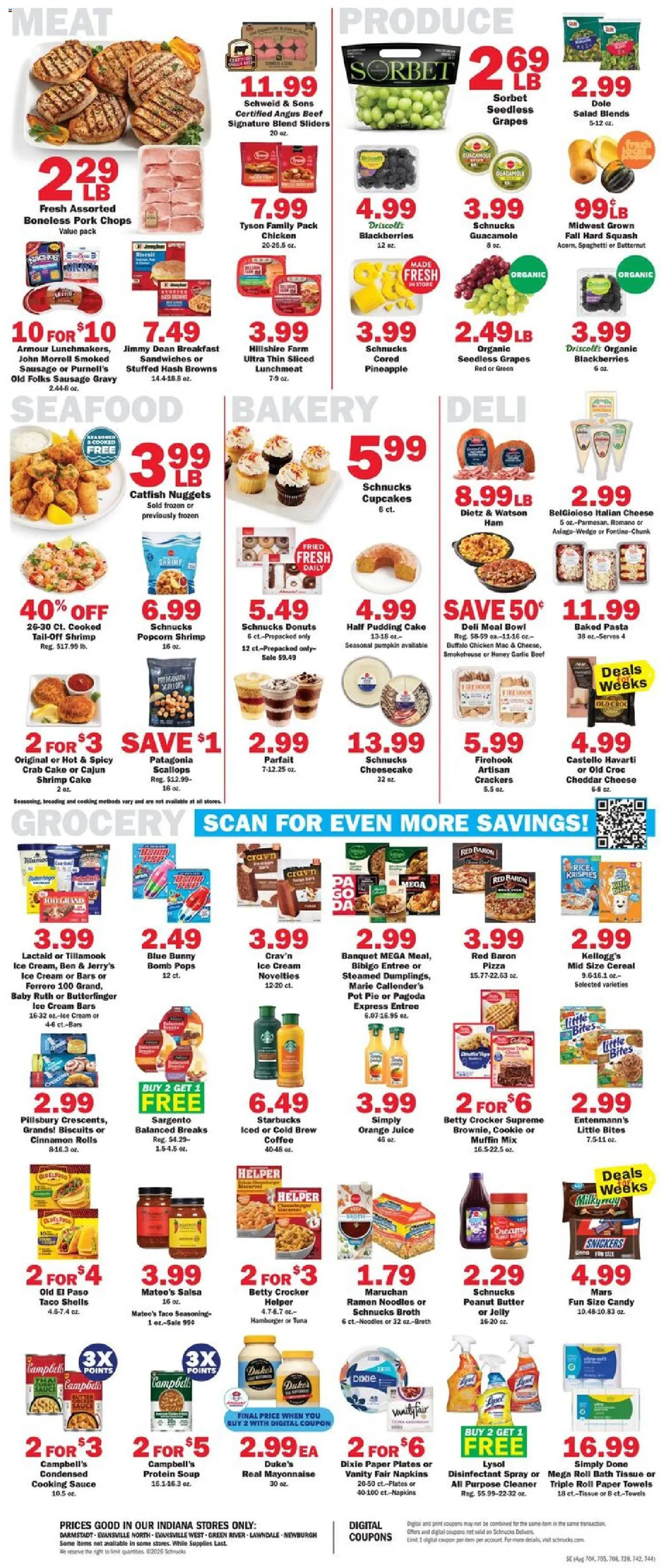 Schnucks Weekly Ad - valid from 09/16/2026 | Page: 4 | Products: Bakery, Juice, Mayonnaise, Ice