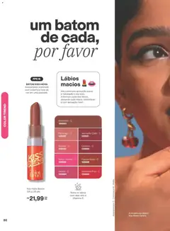 Avon folheto - Campanha 11 - Pré-Visualização do folheto da loja Avon, válido de 29/06/2026 | Página: 88 | Produtos: Goiaba, Batom, Chiclete, Pipoca