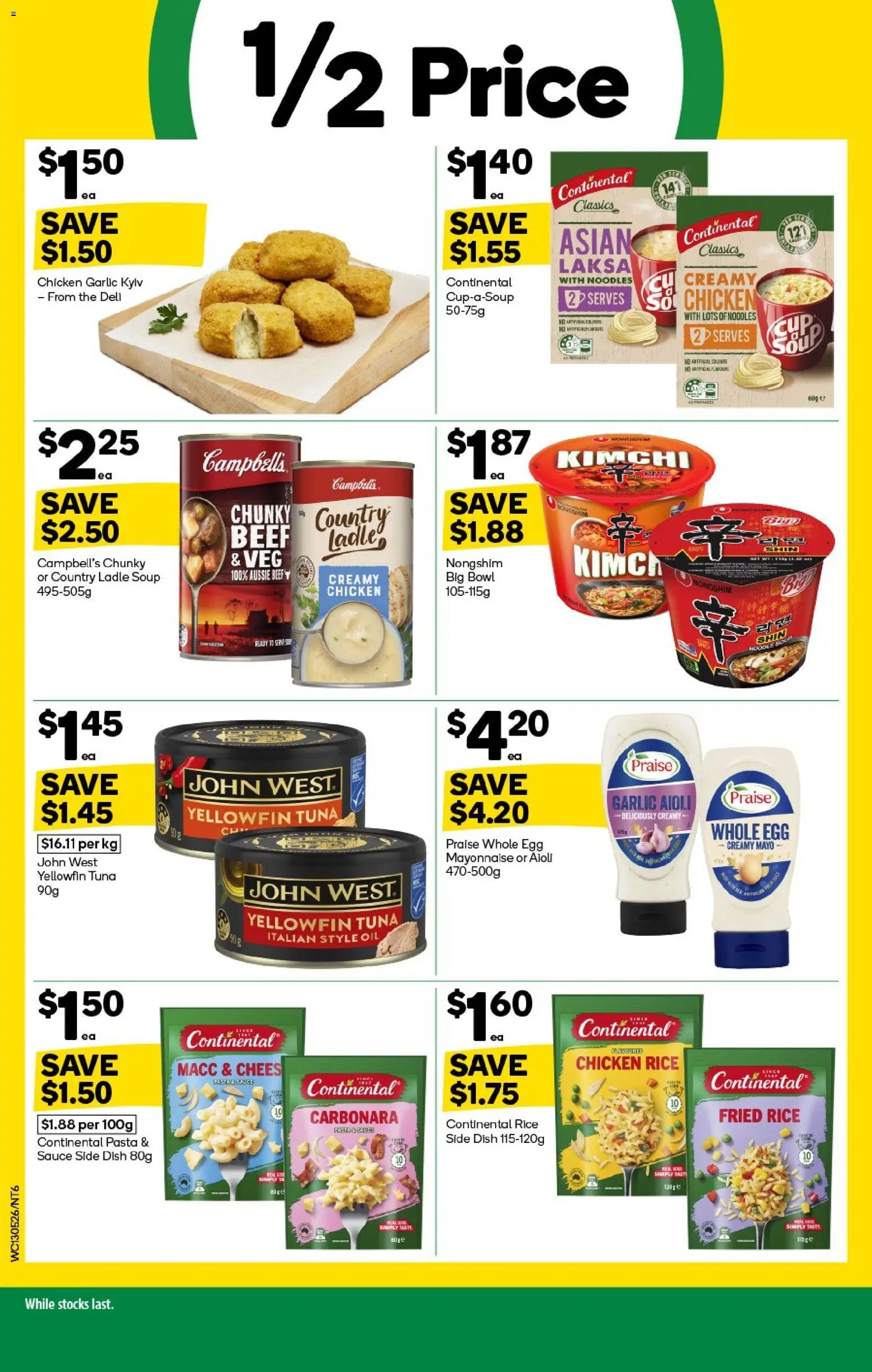 Woolworths catalogue - valid from 13.05.2026 | Page: 6 | Products: Chicken, Rice, Noodles, Mayonnaise