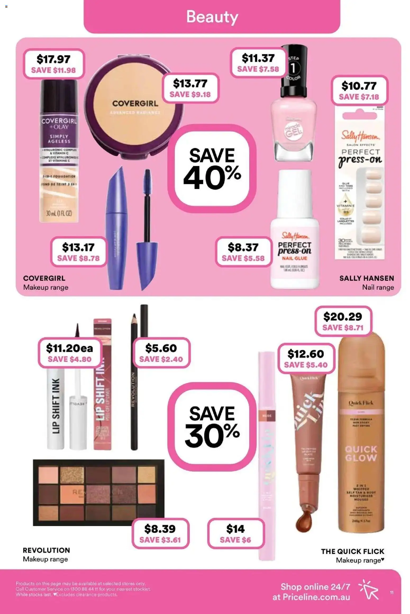 Priceline Pharmacy catalogue Stepney - 10/09/2026 > weekly / monthly specials | Page: 11 | Products: Makeup, Glue, Vitamin