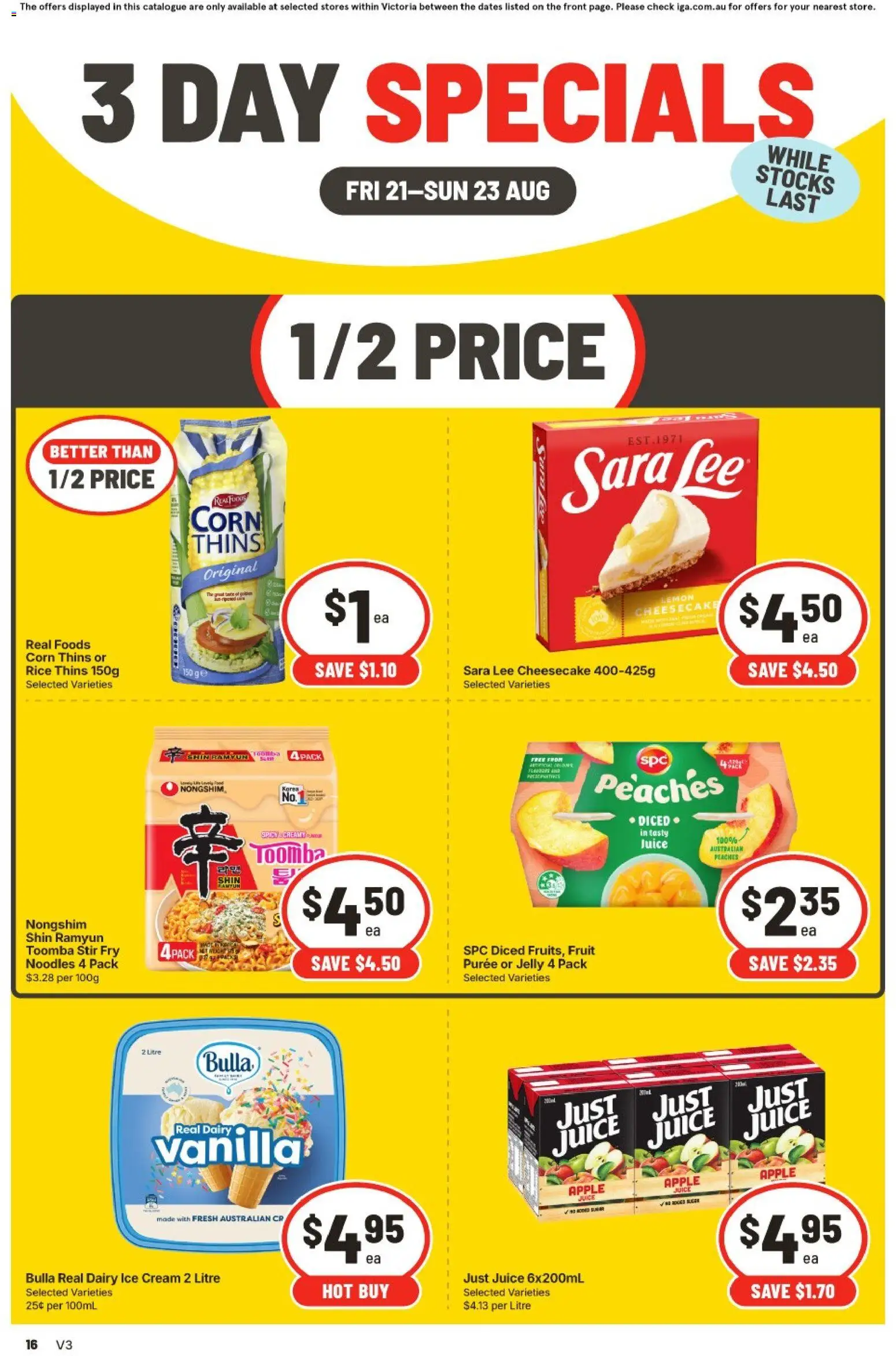 IGA catalogue - valid from 21/08/2026 | Page: 2 | Products: Dairy, Juice, Ice, Apple juice