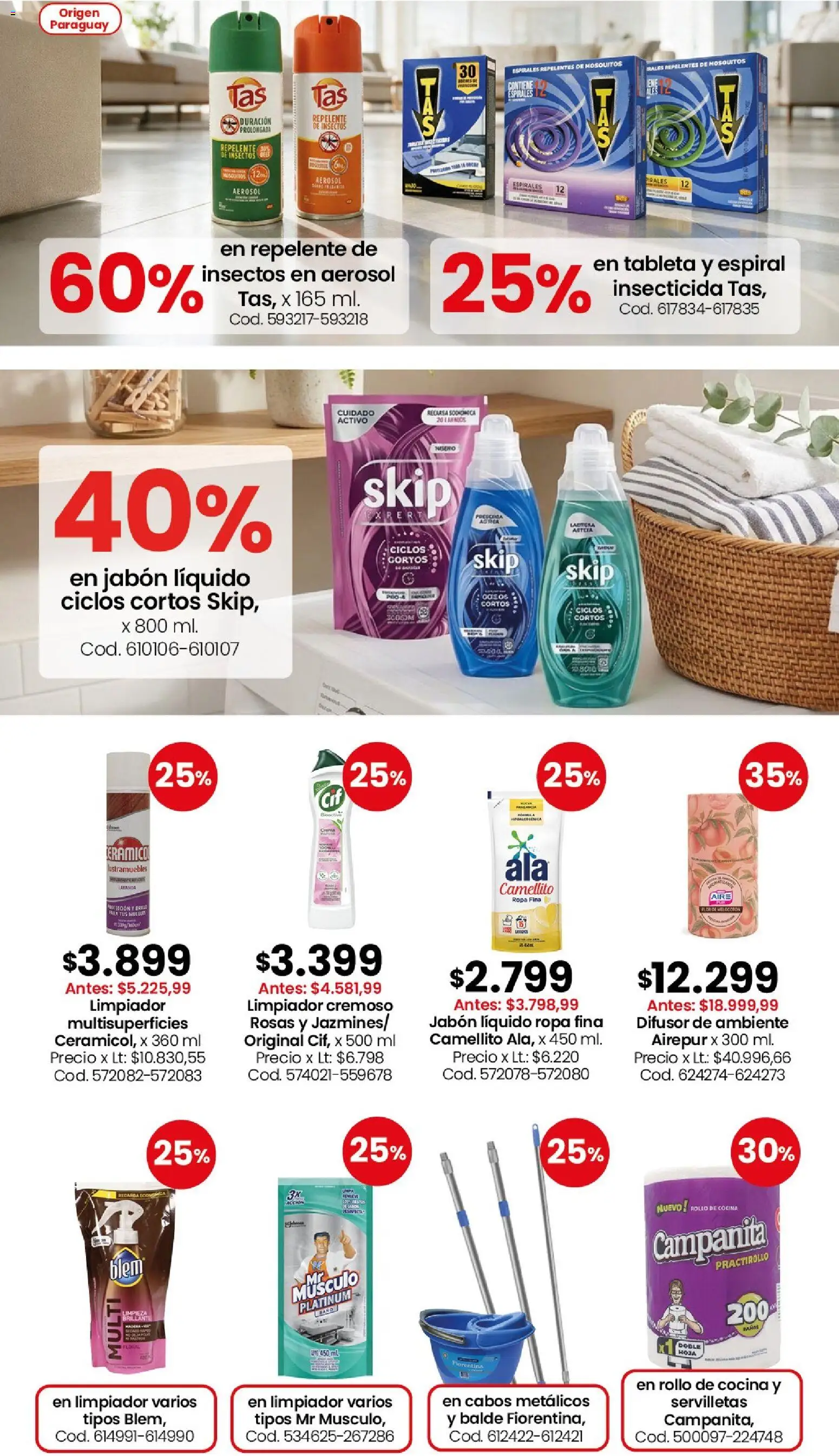 Coto - Perfumería y limpieza │ válido desde el 31/08/2026 | Página: 3 | Productos: Jabón líquido, Repelente de insectos, Ropa, Limpiador