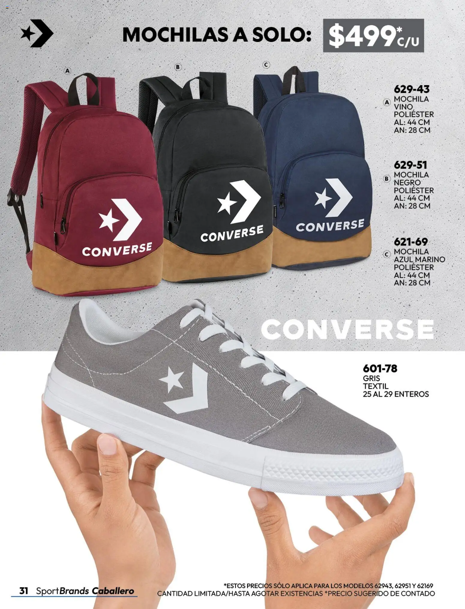 Nuevas ofertas de Cklass válidas en toda la República Mexicana desde el 08/07/2026. ¡Encuentra las mejores ofertas en Cklass catálogo Sportbrands caballero! | Página: 36 | Productos: Mochila, Vino