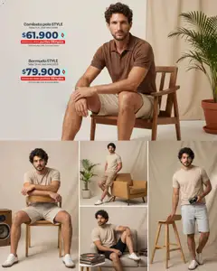 Olímpica Moda para papá -  Vista previa de la revista de la tienda Olímpica valido desde el 01.06.2026 | Página: 16 | Productos: Bermuda, Camiseta