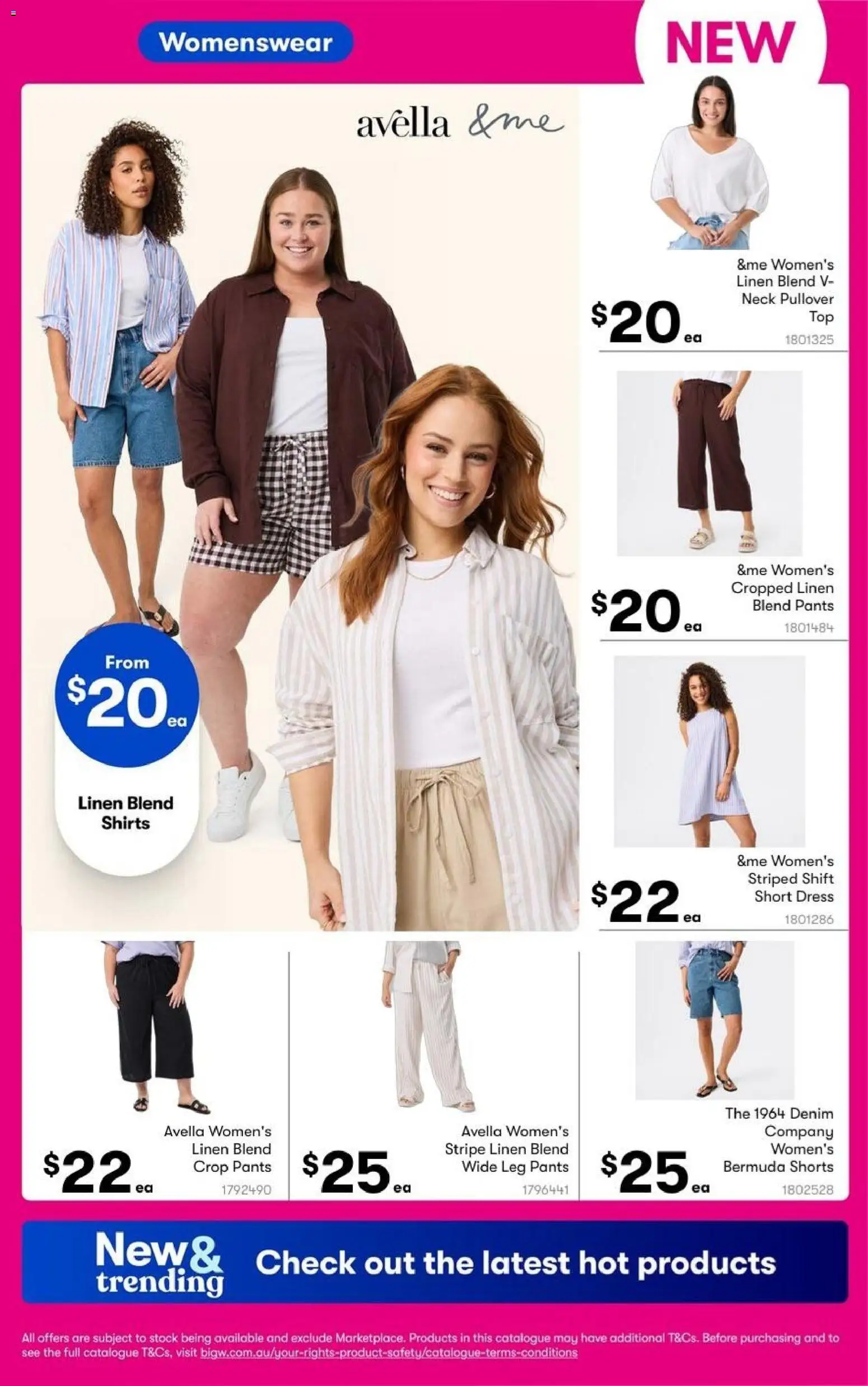 Big W catalogue - valid from 20/08/2026 | Page: 19 | Products: Linen, Pullover, Pants, Shorts
