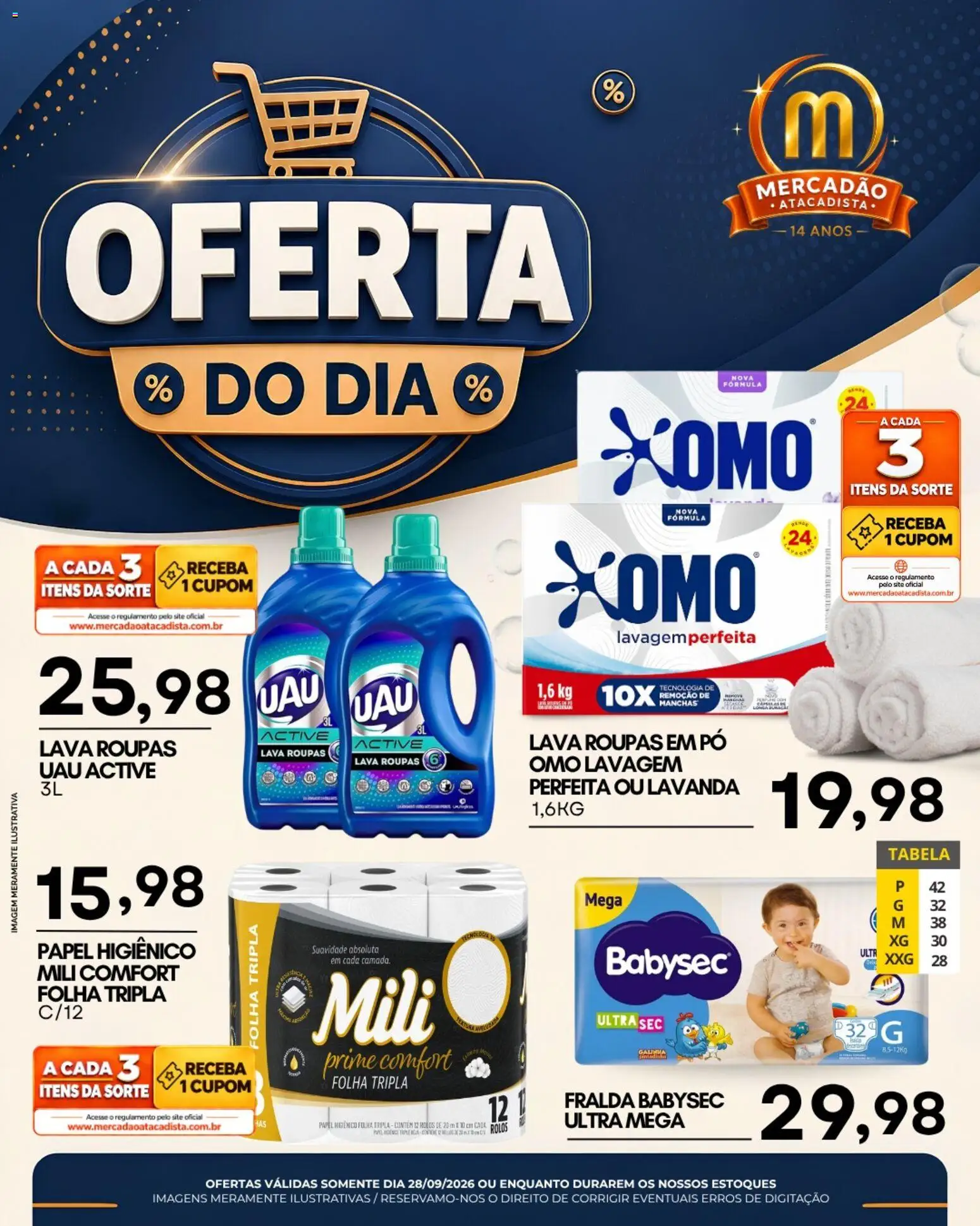 Mercadao Atacadista Segunda-feira 28 Setembro