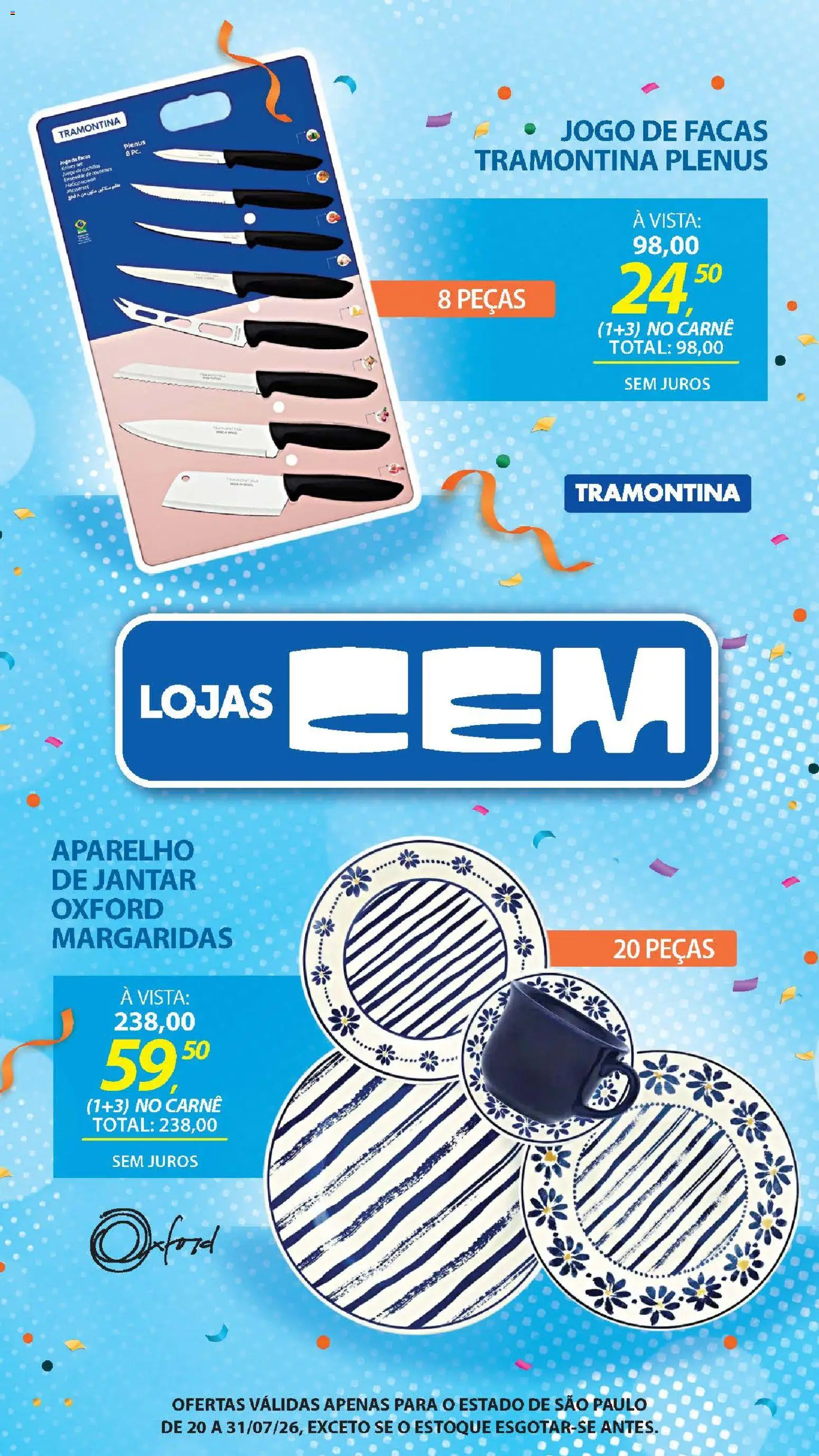 Lojas Cem Folheto - válido de 20/07/2026 | Página: 74 | Produtos: Carne