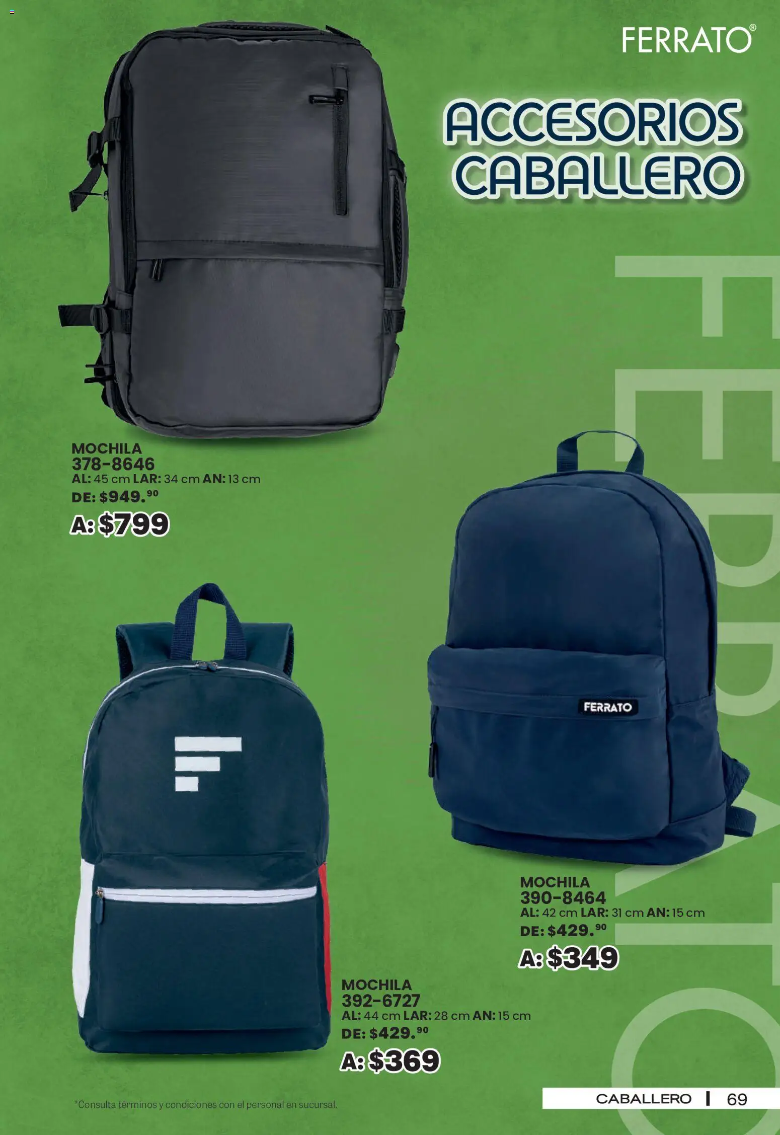 Nuevas ofertas de Andrea válidas en toda la República Mexicana desde el 30/08/2026. ¡Encuentra las mejores ofertas en Andrea - SPORT DAYS! | Página: 69 | Productos: Mochila