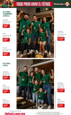 Vista previa de Del Sol y Woolworth catálogo Todo para vivir el fútbol , nuevo folleto de la tienda, válido en México a partir del 14.05.2026 | Página: 24 | Productos: Playera