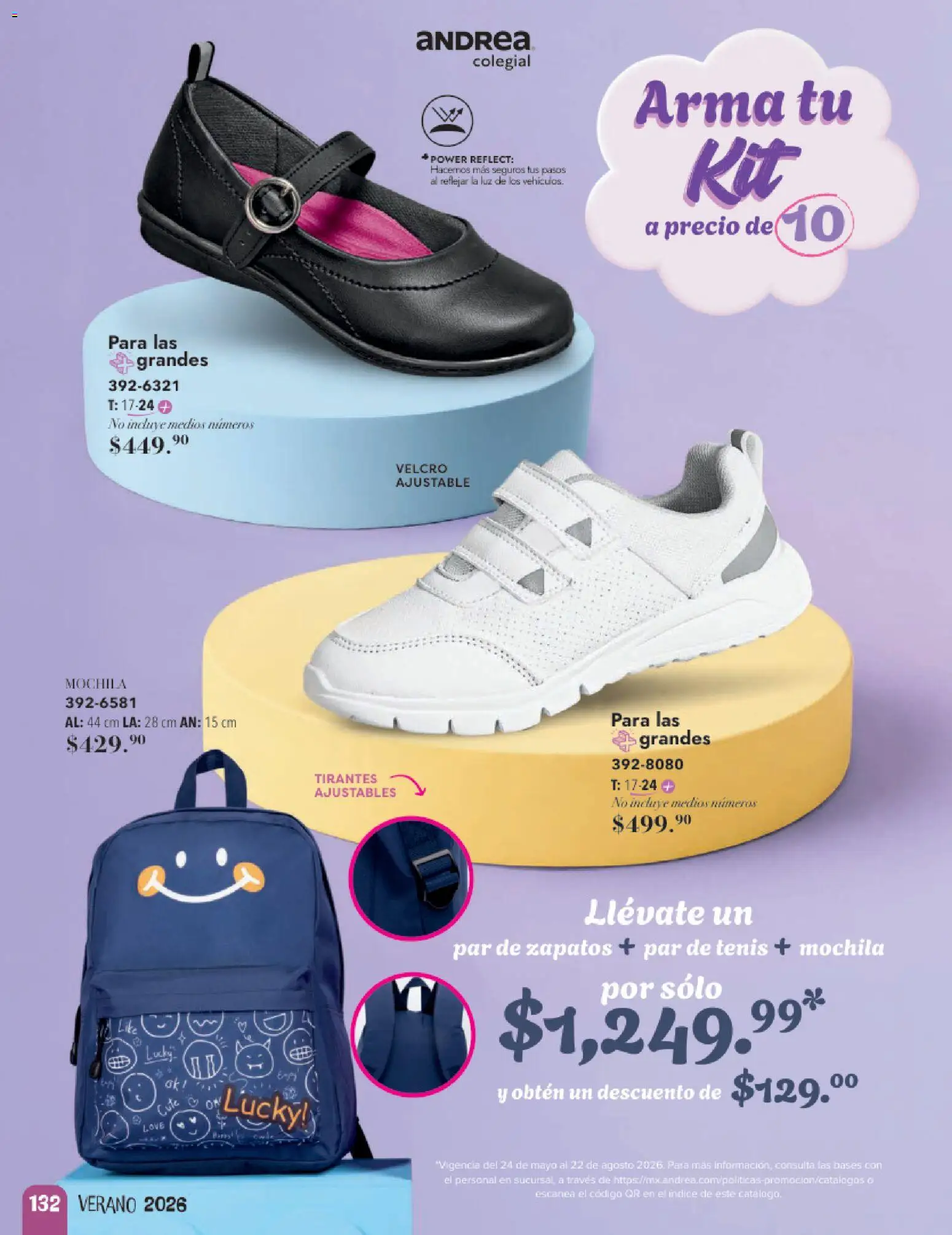Nuevas ofertas de Andrea válidas en toda la República Mexicana desde el 24.05.2026. ¡Encuentra las mejores ofertas en Andrea catálogo Infantil! | Página: 88 | Productos: Tenis, Zapatos, Mochila, Tirantes