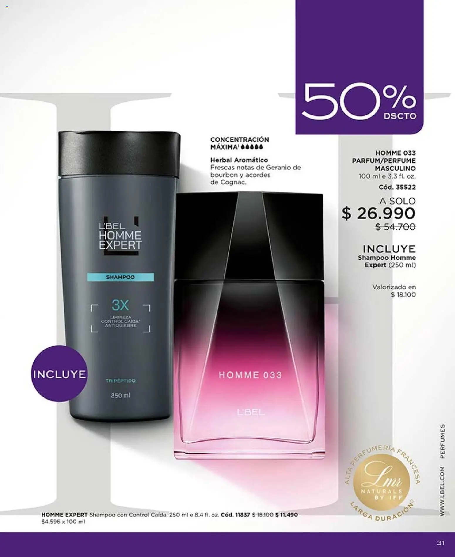 Catálogo L'Bel Campaña 14 │ válido desde el 16.08.2026 | Página: 31 | Productos: Perfumes, Shampoo