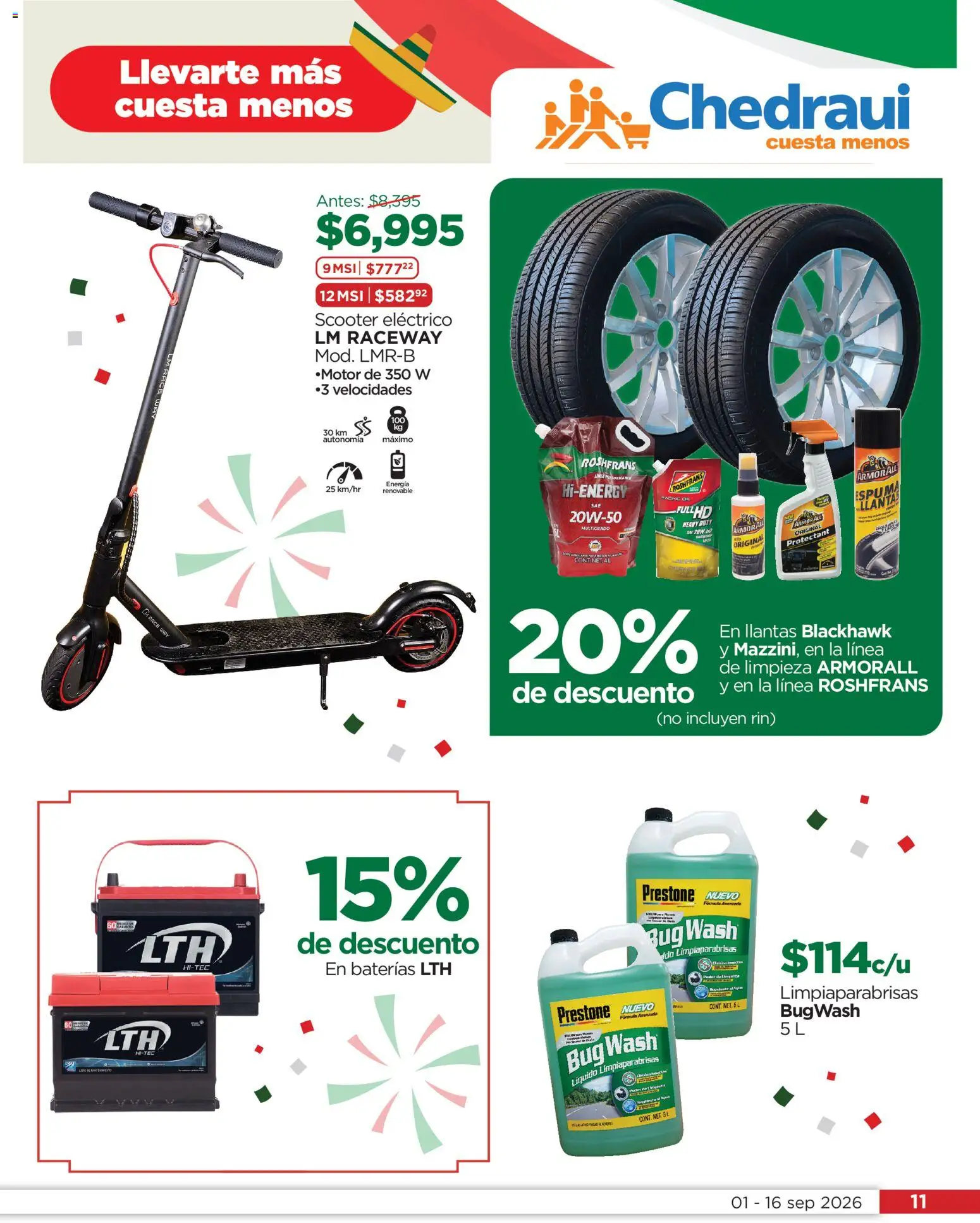 Nuevas ofertas de Chedraui válidas en toda la República Mexicana desde el 01/09/2026. ¡Encuentra las mejores ofertas en Chedraui folleto! | Página: 11