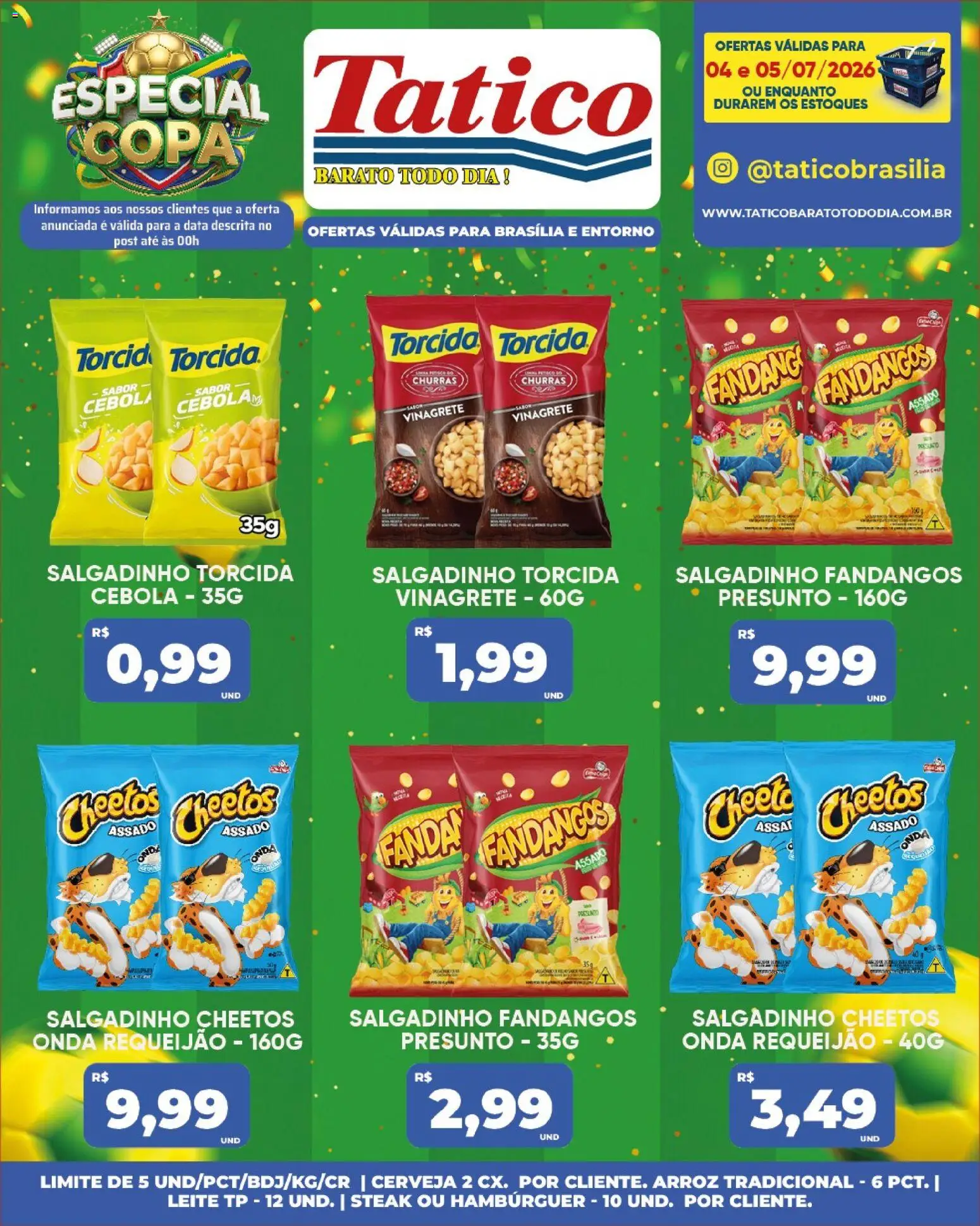 Tatico Folheto - válido de 04/07/2026 | Página: 25 | Produtos: Cebola, Copa, Arroz, Requeijão