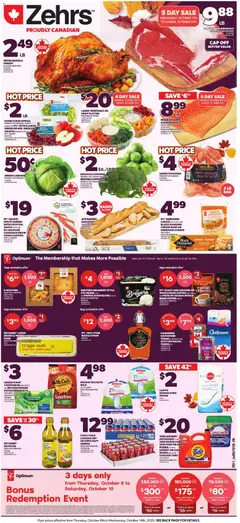 Preview of Zehrs weekly flyer / circulaire from shop Zehrs valid from Oct 8, 2026