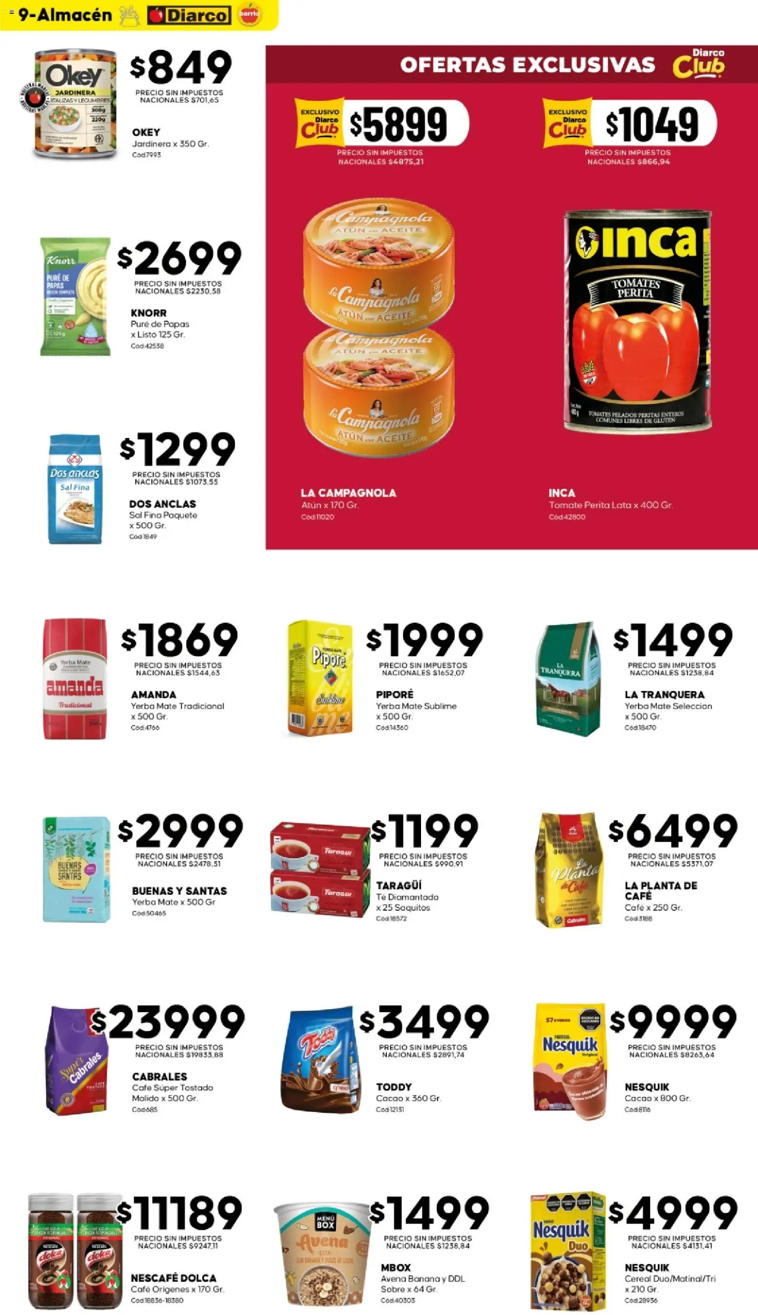 Diarco - OFERTAS DIARCO BARRIO │ válido desde el 26/10/2026 | Página: 9
