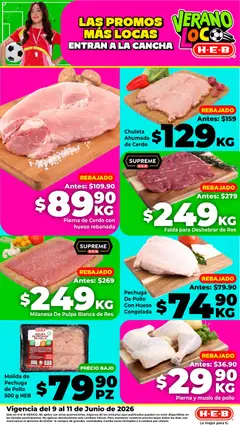 Vista previa de H-E-B folleto Ofertas, nuevo folleto de la tienda, válido en México a partir del 09.06.2026