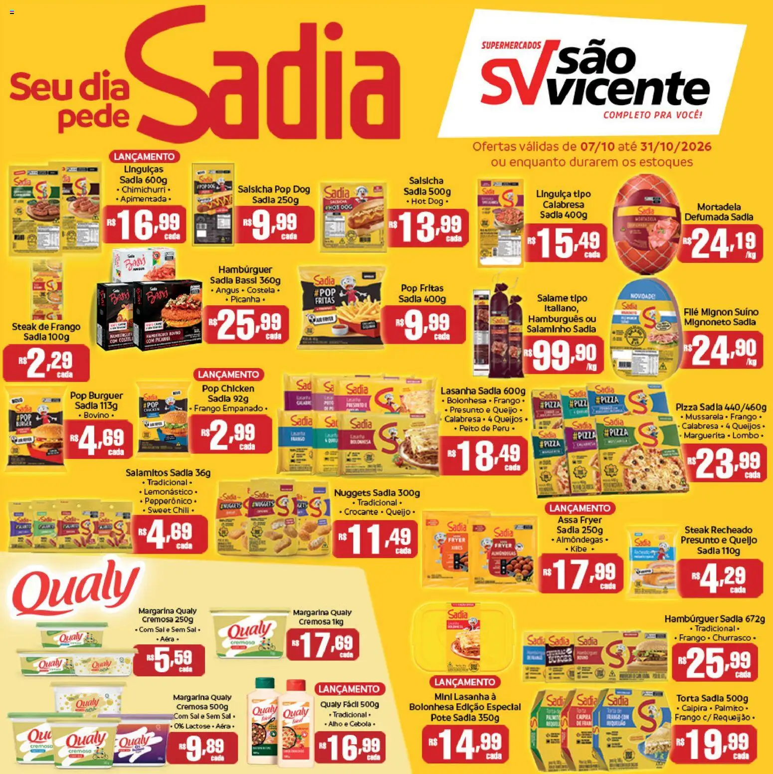 Supermercados Sao Vicente Quarta-feira 7 Outubro