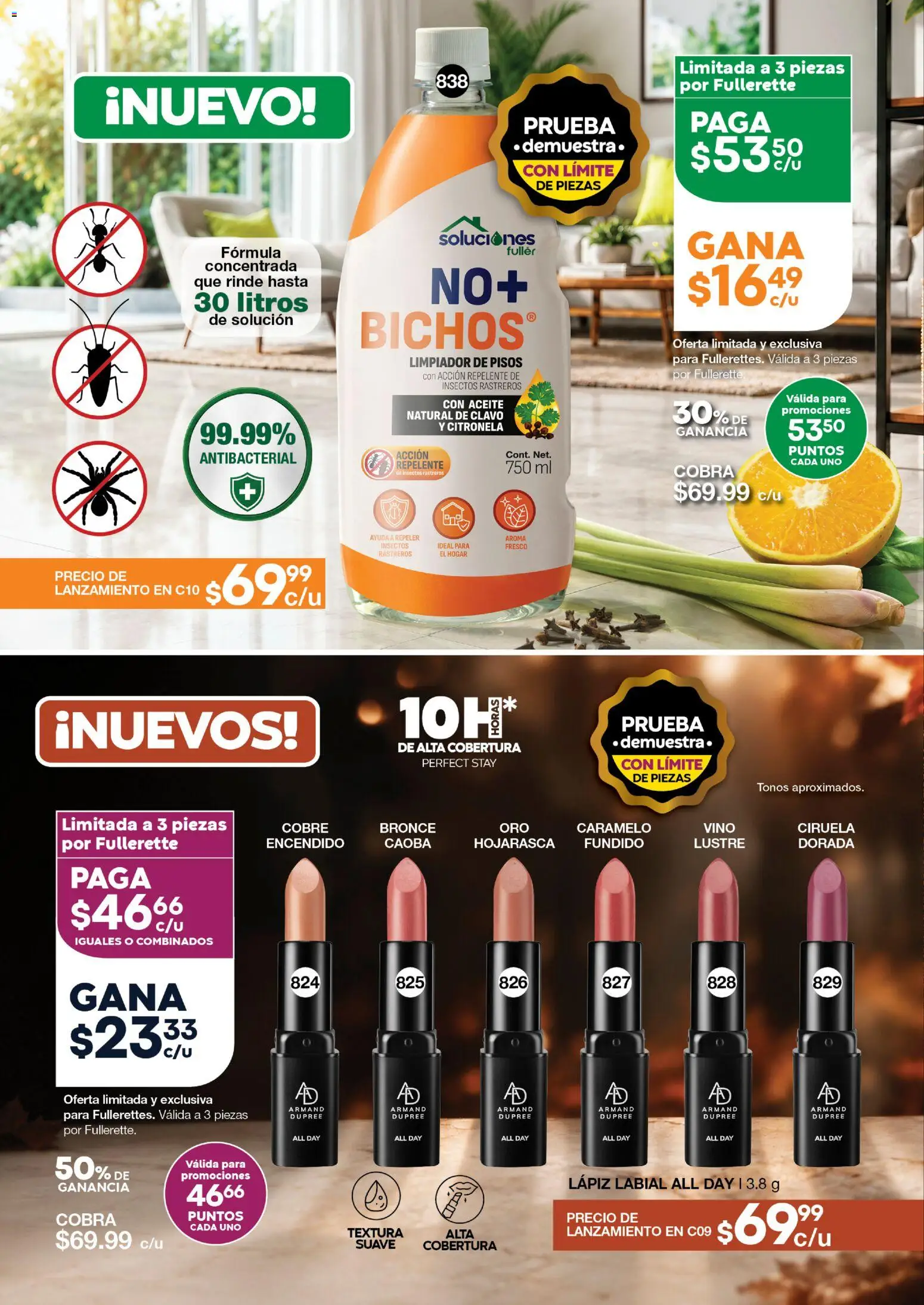 Nuevas ofertas de Fuller válidas en toda la República Mexicana desde el 22/07/2026. ¡Encuentra las mejores ofertas en Fuller Gana Más 8 2026! | Página: 38 | Productos: Clavo, Aceite, Limpiador, Vino