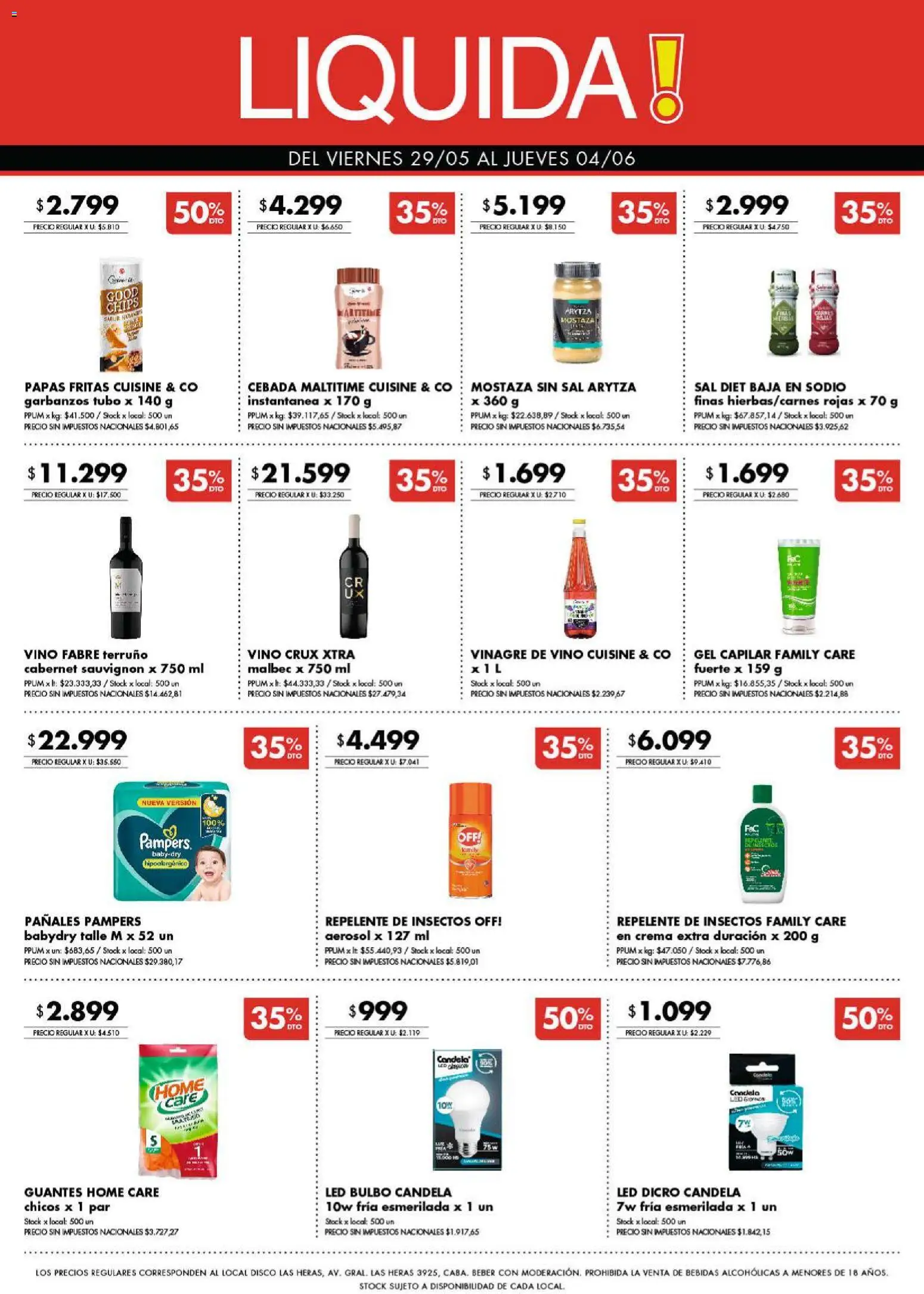 Disco ofertas │ válido desde el 28.05.2026 | Página: 10 | Productos: Repelente, Vinagre, Mostaza, Garbanzos