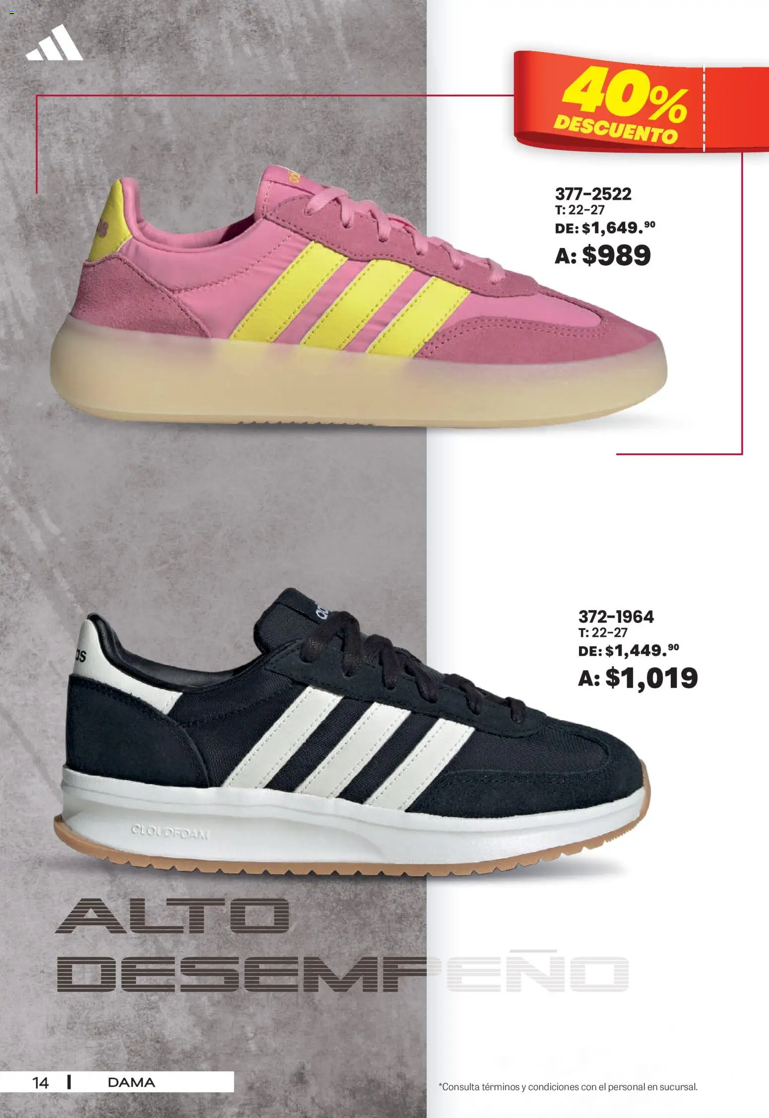Nuevas ofertas de Andrea válidas en toda la República Mexicana desde el 30/08/2026. ¡Encuentra las mejores ofertas en Andrea - SPORT DAYS! | Página: 14