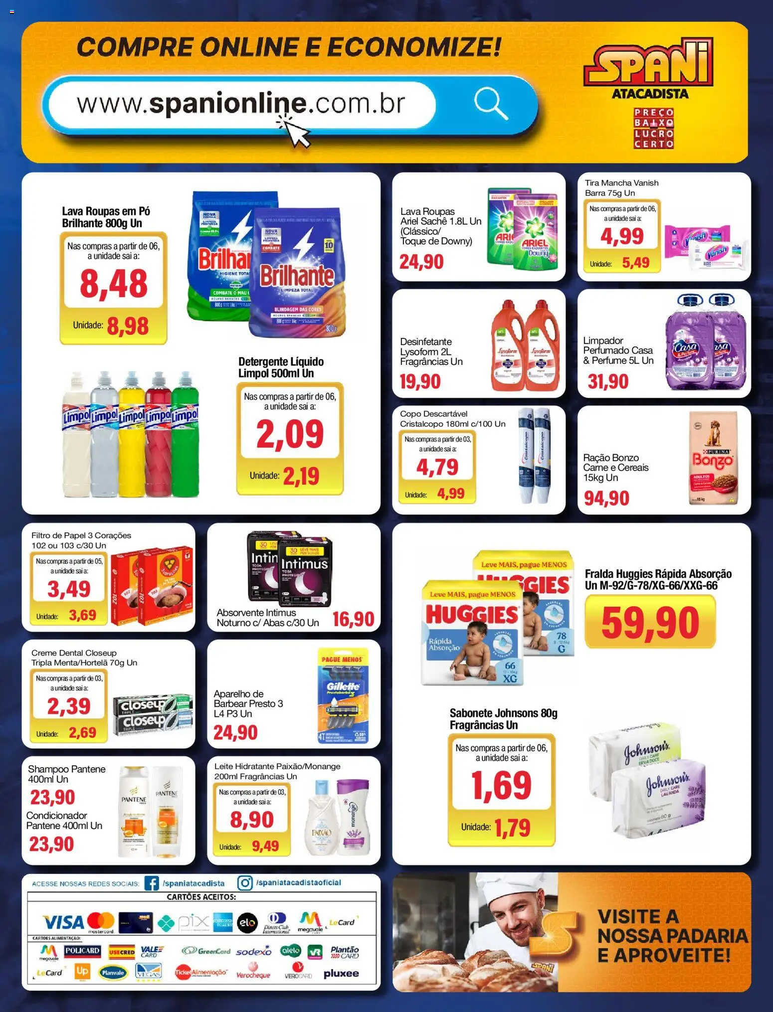 Spani Atacadista Folheto - válido de 11/08/2026 | Página: 4 | Produtos: Condicionador, Sabonete, Vanish, Ração