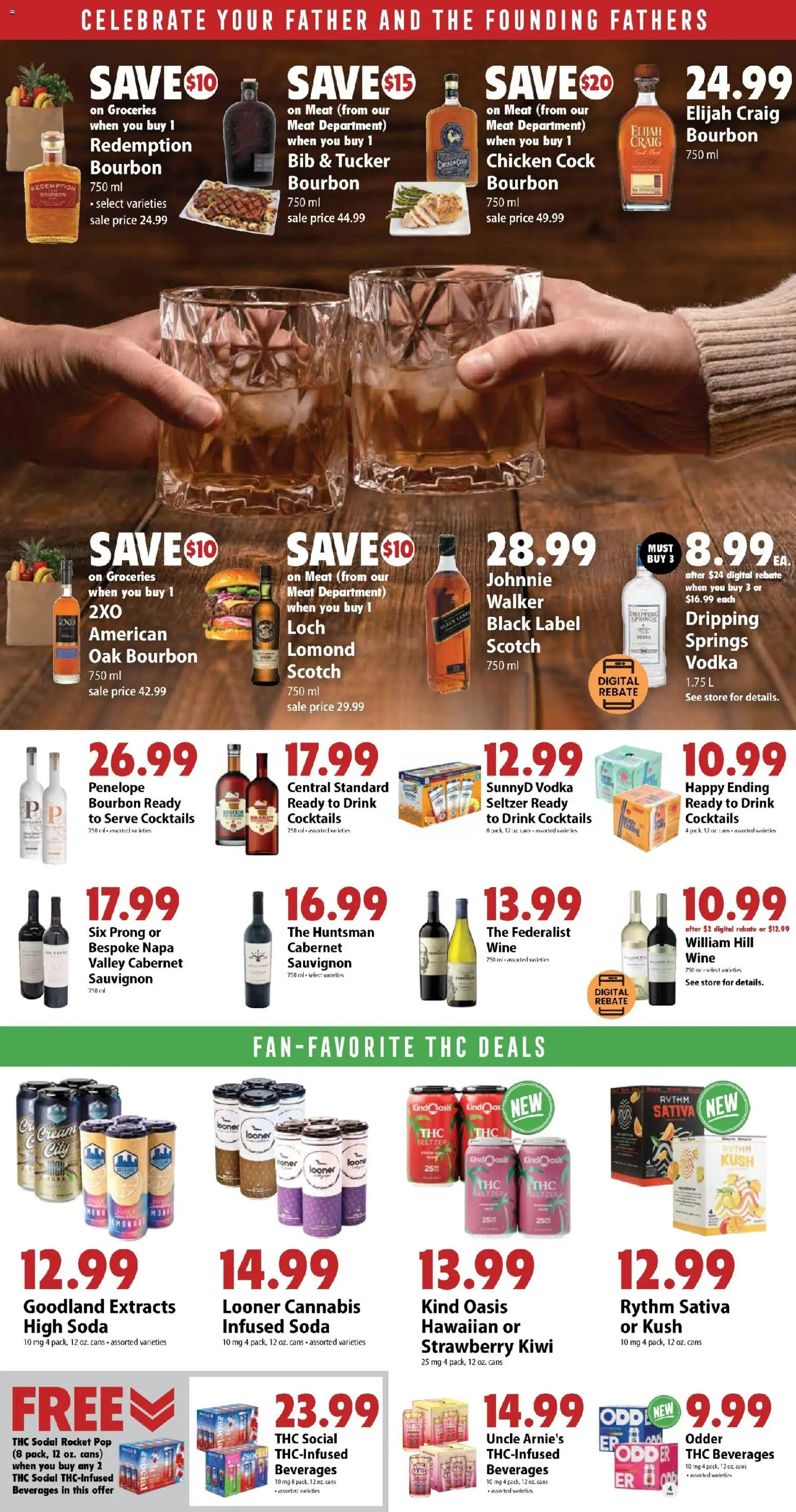 Festival Foods Weekly Ad - valid from 06/24/2026 | Page: 10 | Products: Wine, Bourbon, Cream, Vodka